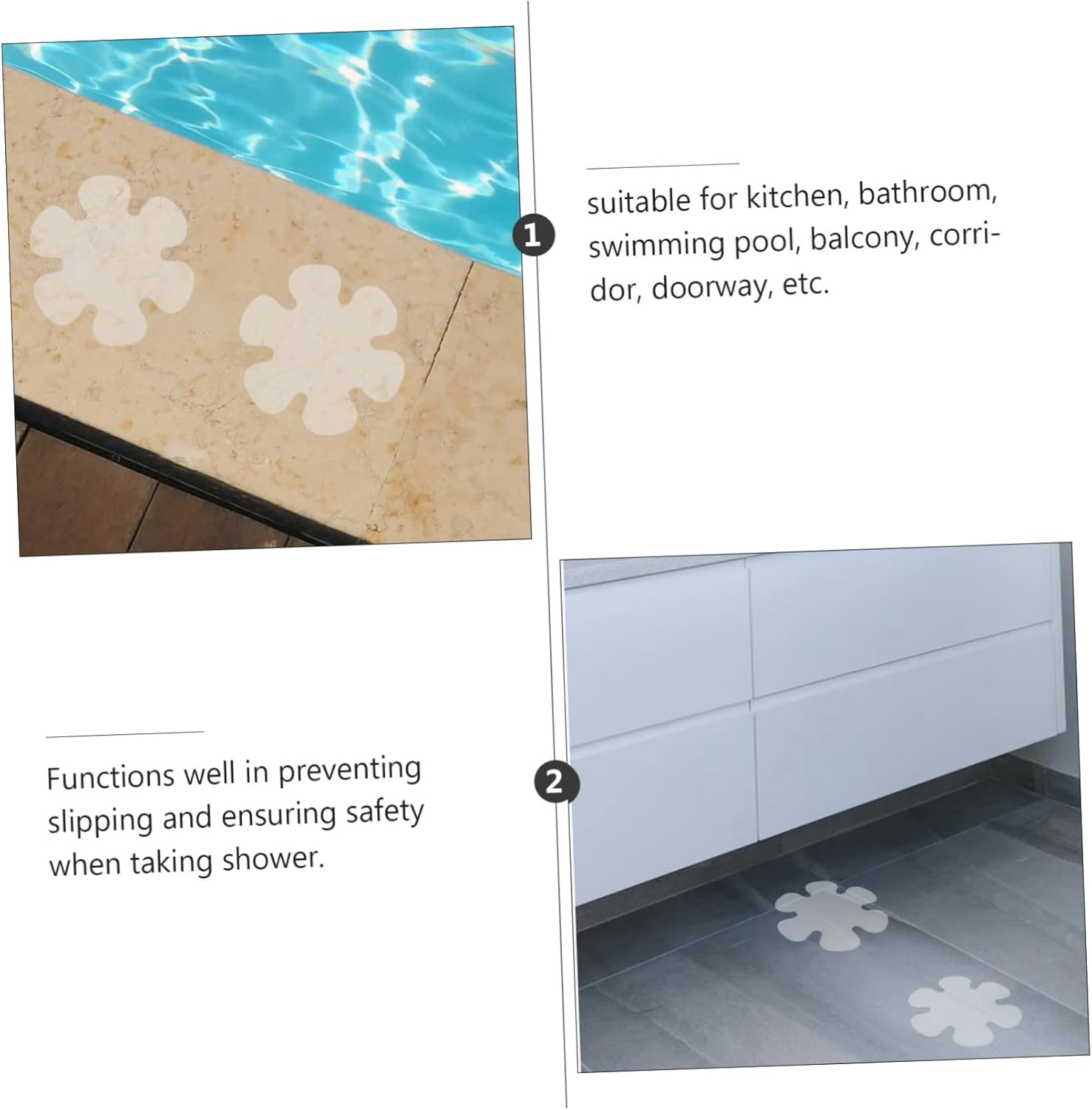 Sturdy Non-Slip Bathroom Floor Sticker