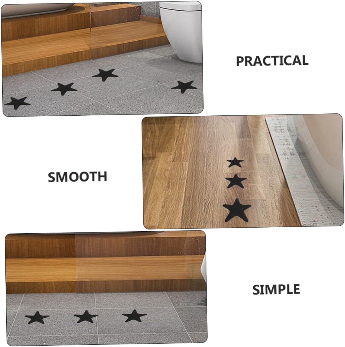 40-Piece Bath Non-Slip Tiles