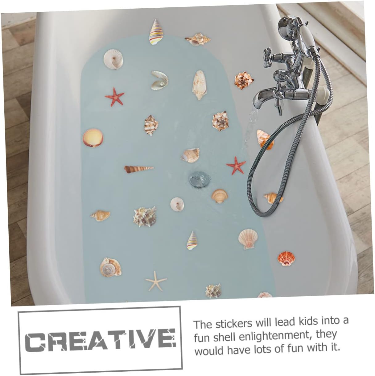 Zerodeko Detachable Shell Pattern for Bathroom Safety