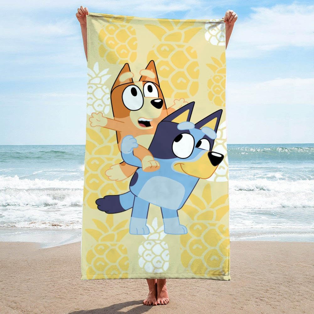 Jay Franco Bluey Bingo Kids Bath Towel - 28 x 58 inches