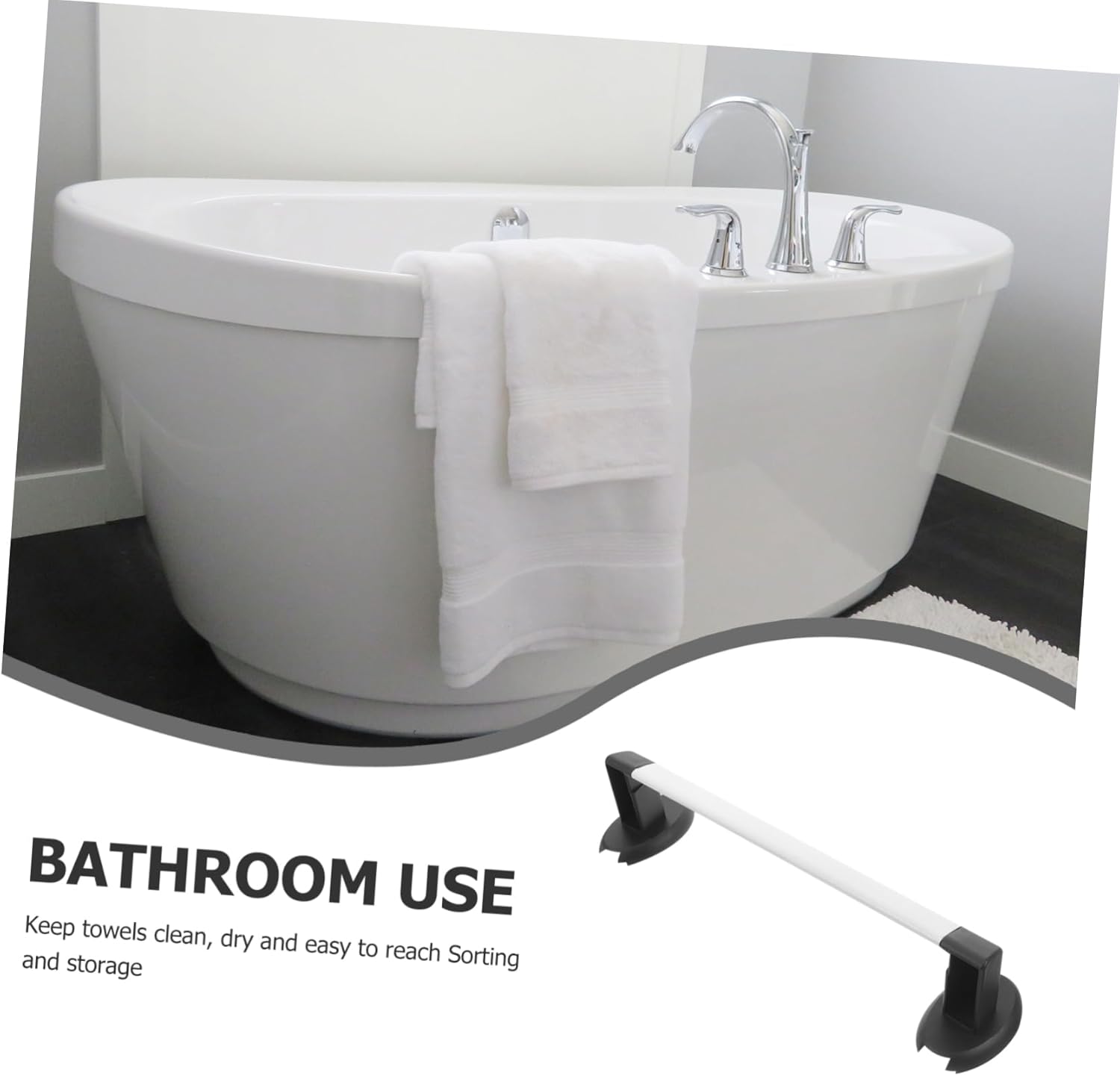 Wall-Mounted Bath Towel Rack
