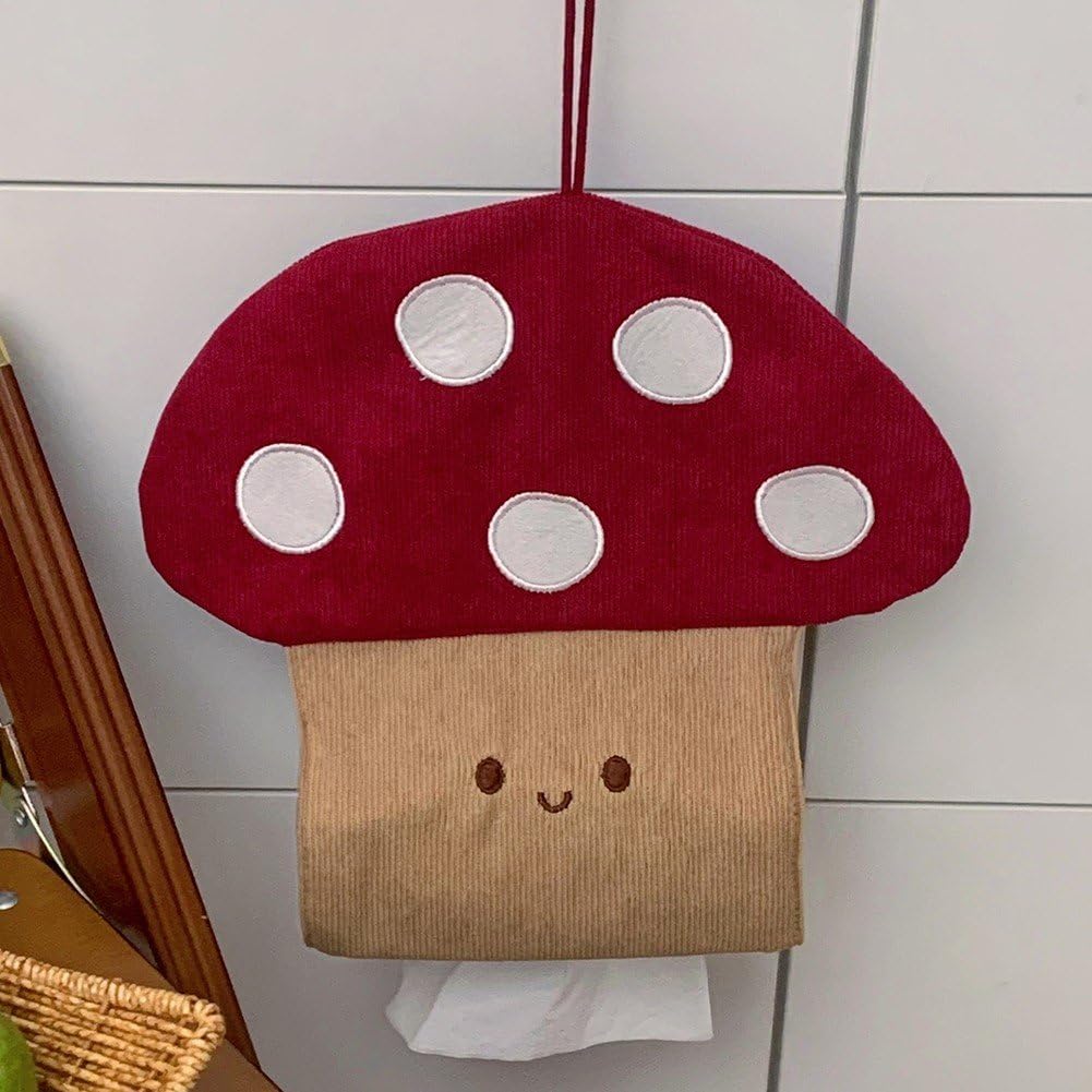 Cute Mushroom Toilet Paper Holder Perfect for Home or Office Use