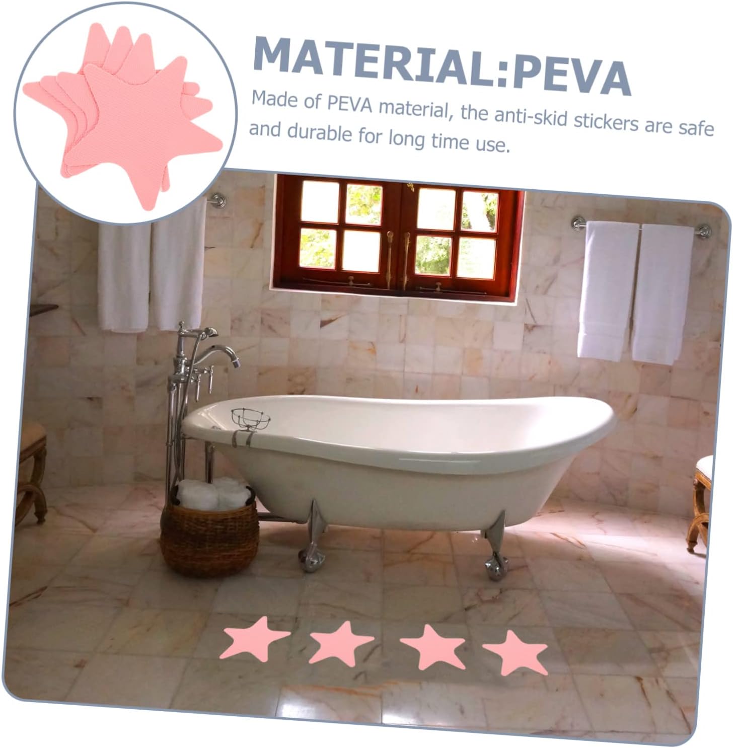 Premium Non-Slip Bathroom Stickers for Bathtubs More