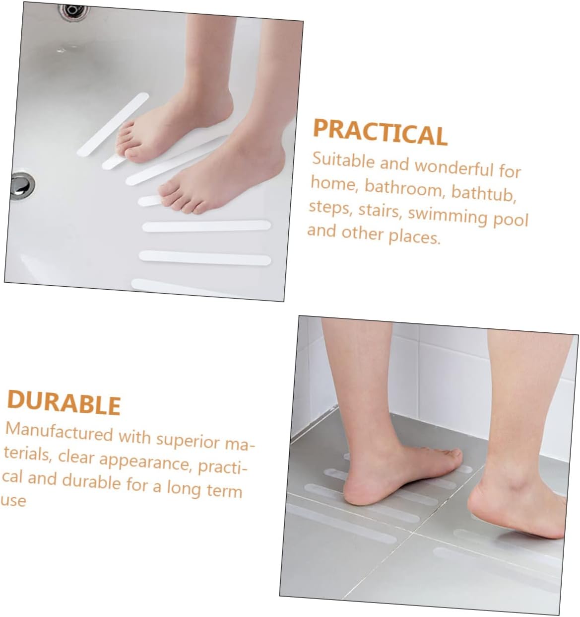 Non-Slip bathtub safety stickers