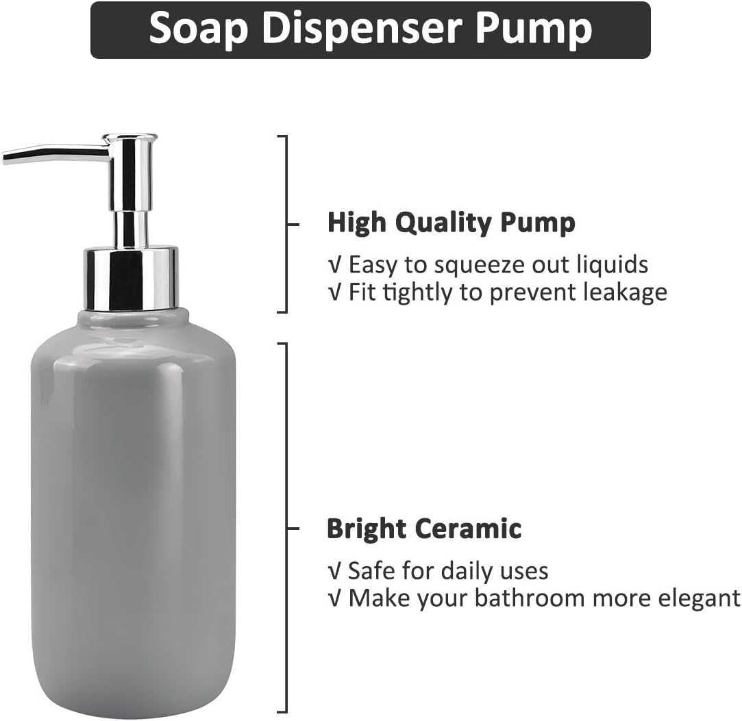 Rich Life 4-Piece Ceramic Bathroom Accessory Set