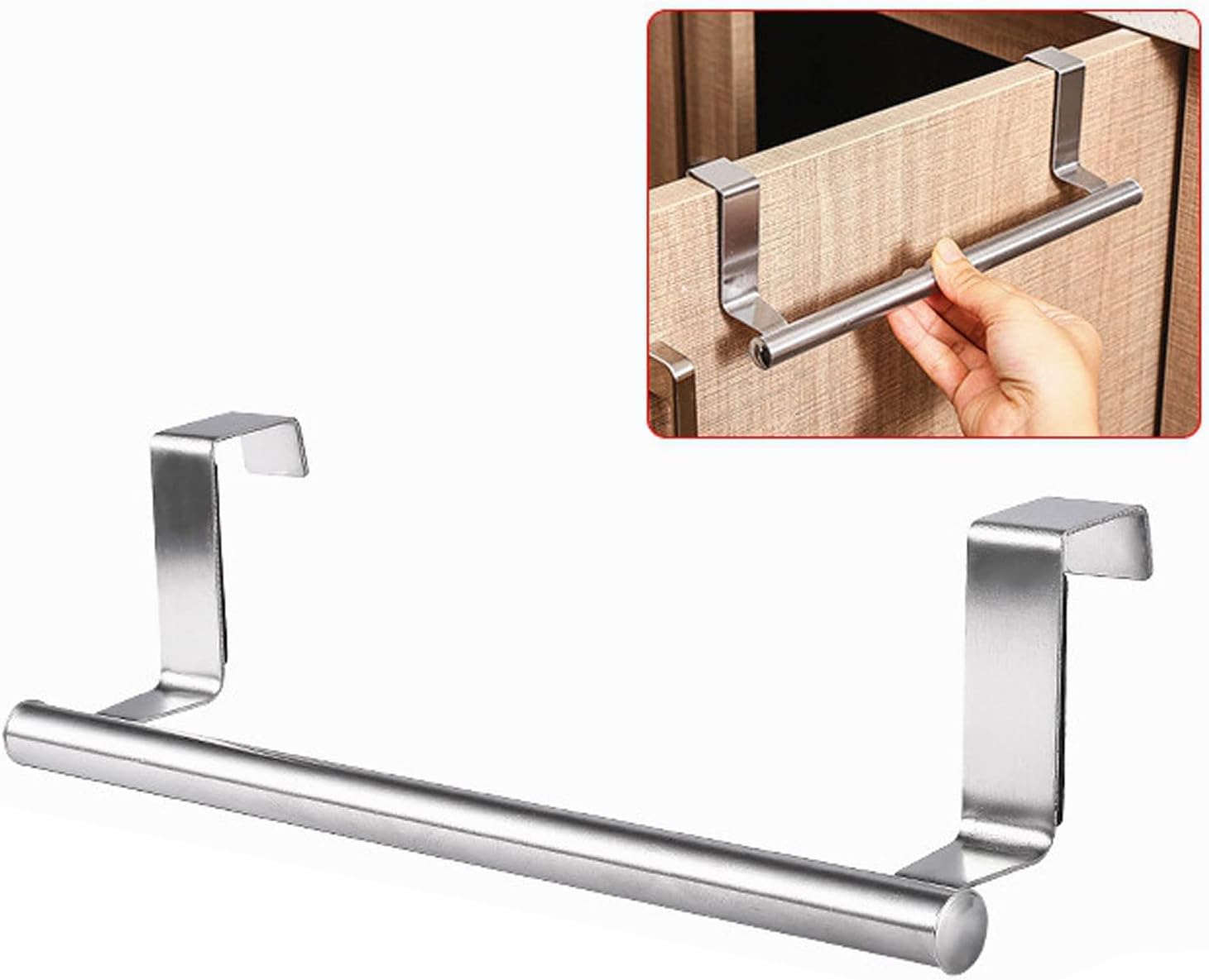 Garasani Index-Range Kitchen Towel Holder Silver 9 inch
