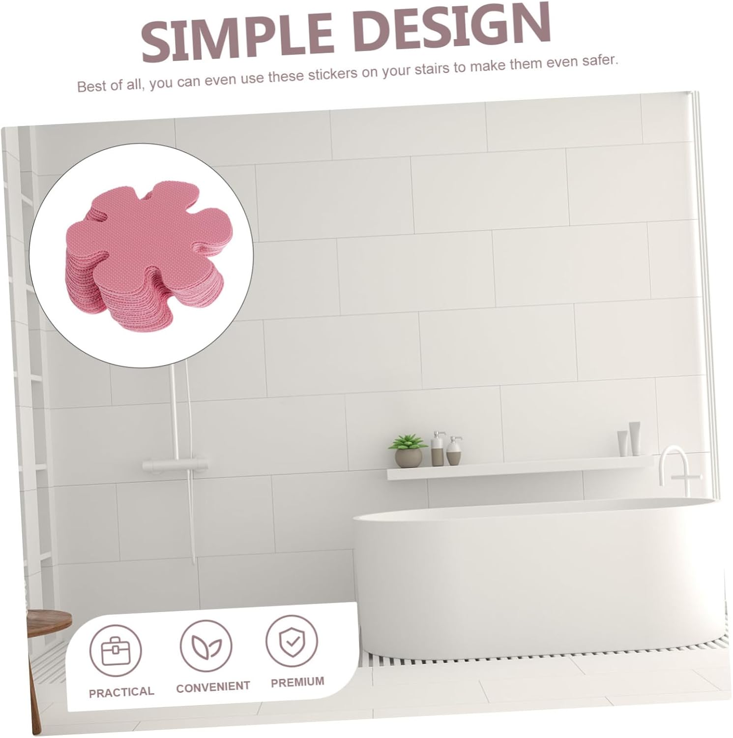 Safety Bathtub Decals for Slip-Free Use