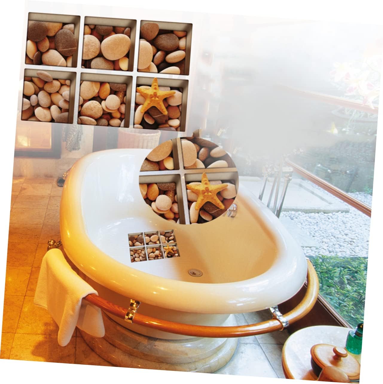 Non-Slip Bathtub Stickers for Bathroom Decorations
