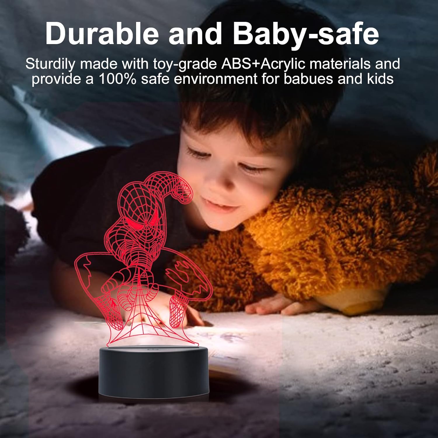 Kids 3D Night Light with 7 Color Change