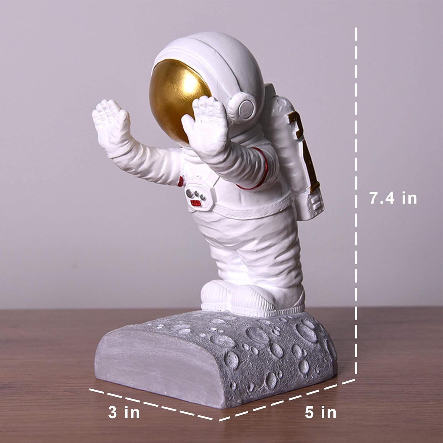 Joyvano Astronaut Bookends - Stellar Space-Themed Bookends for Kids