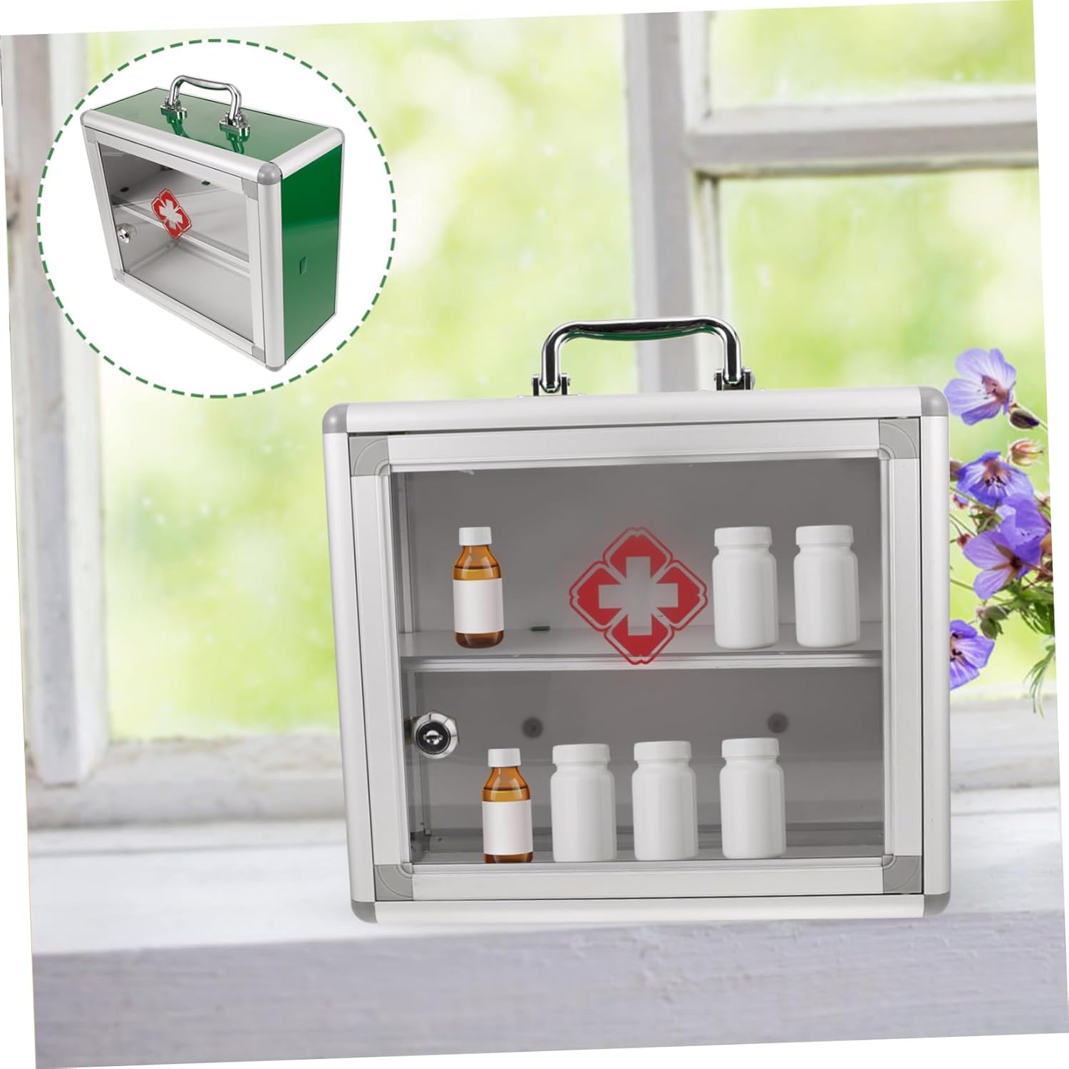 Wall Mounted First Aid Medicine Cabinet for Home and Public Spaces