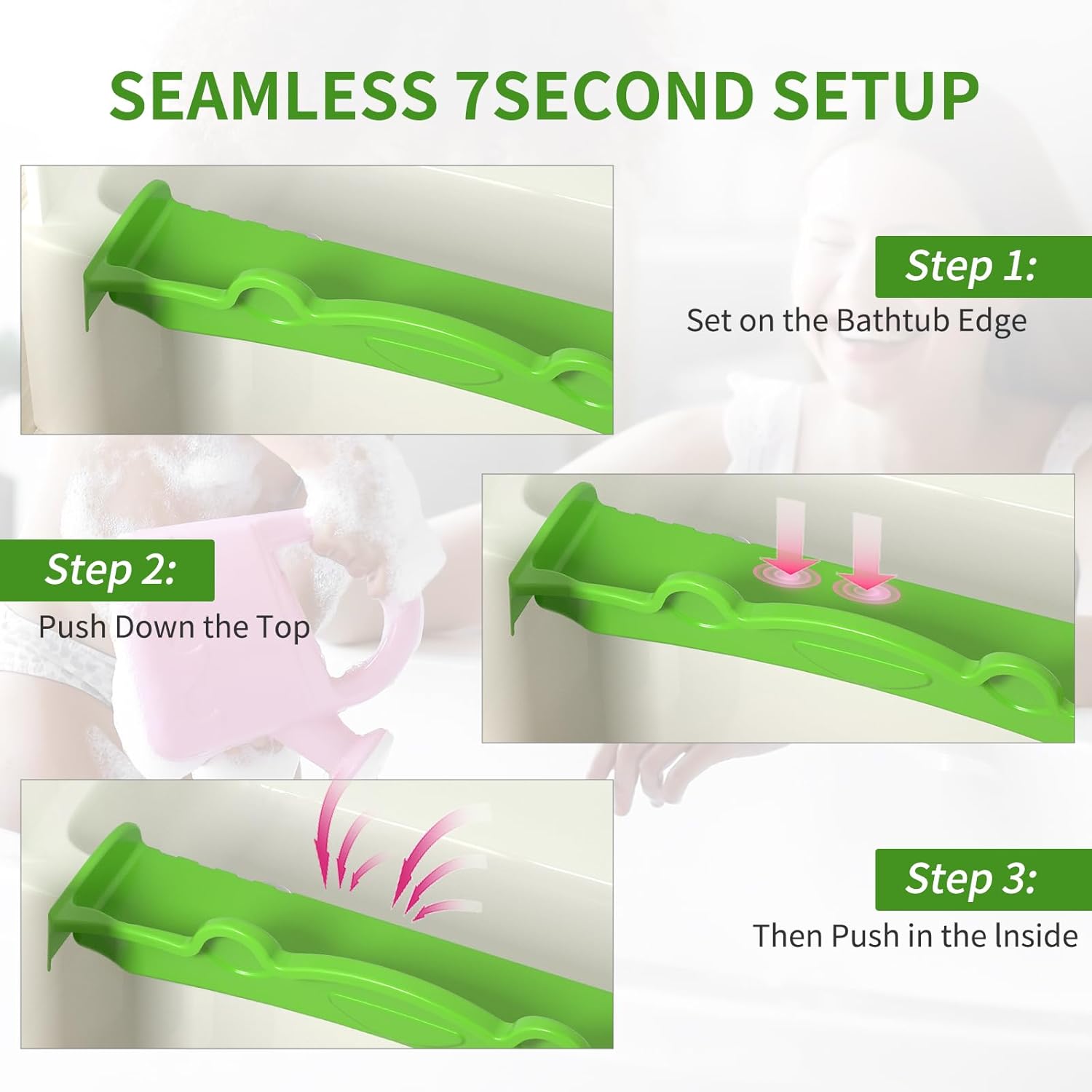 Splash Guard for Bathtubs Water Resistant Play Tray for Kids