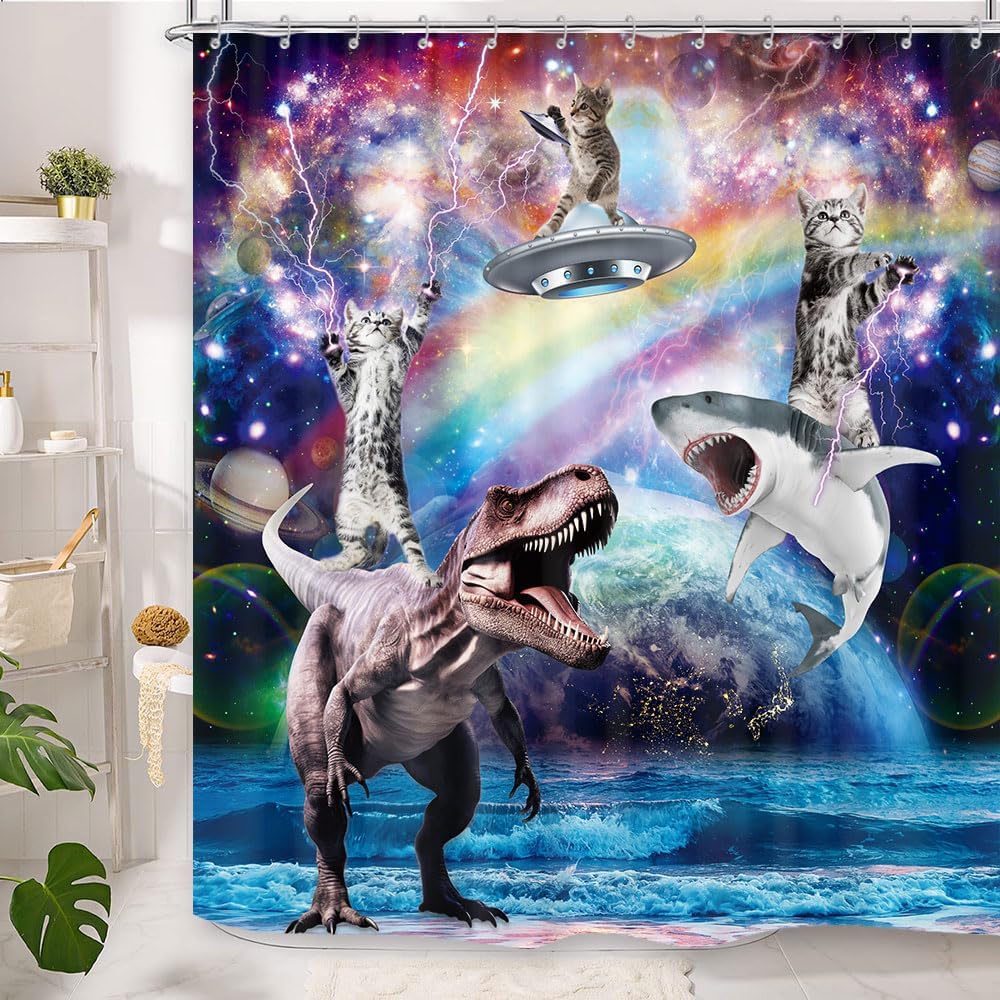Funny Cat Shower Curtain
