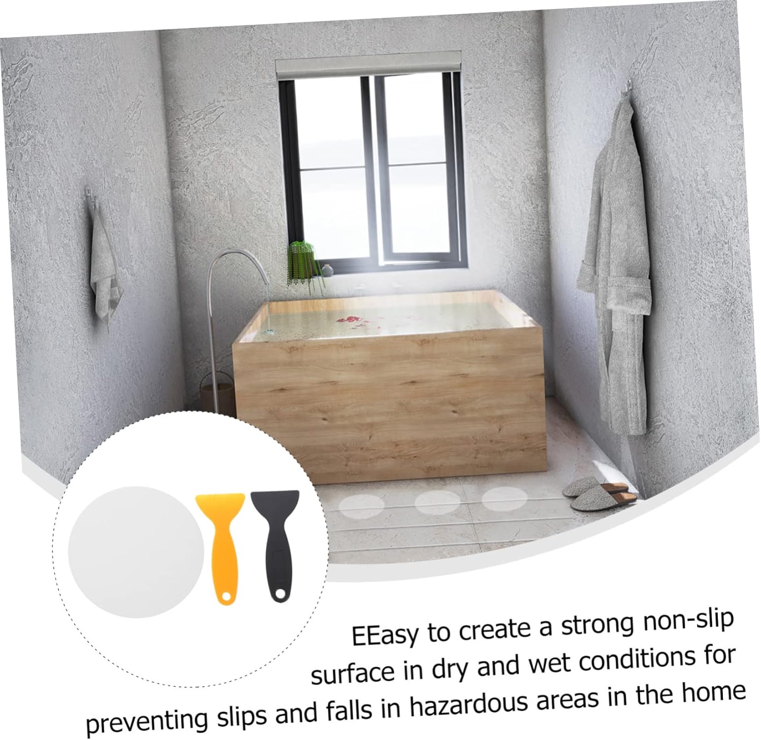 Sturdy Adhesive Non-Slip Bathroom Stickers