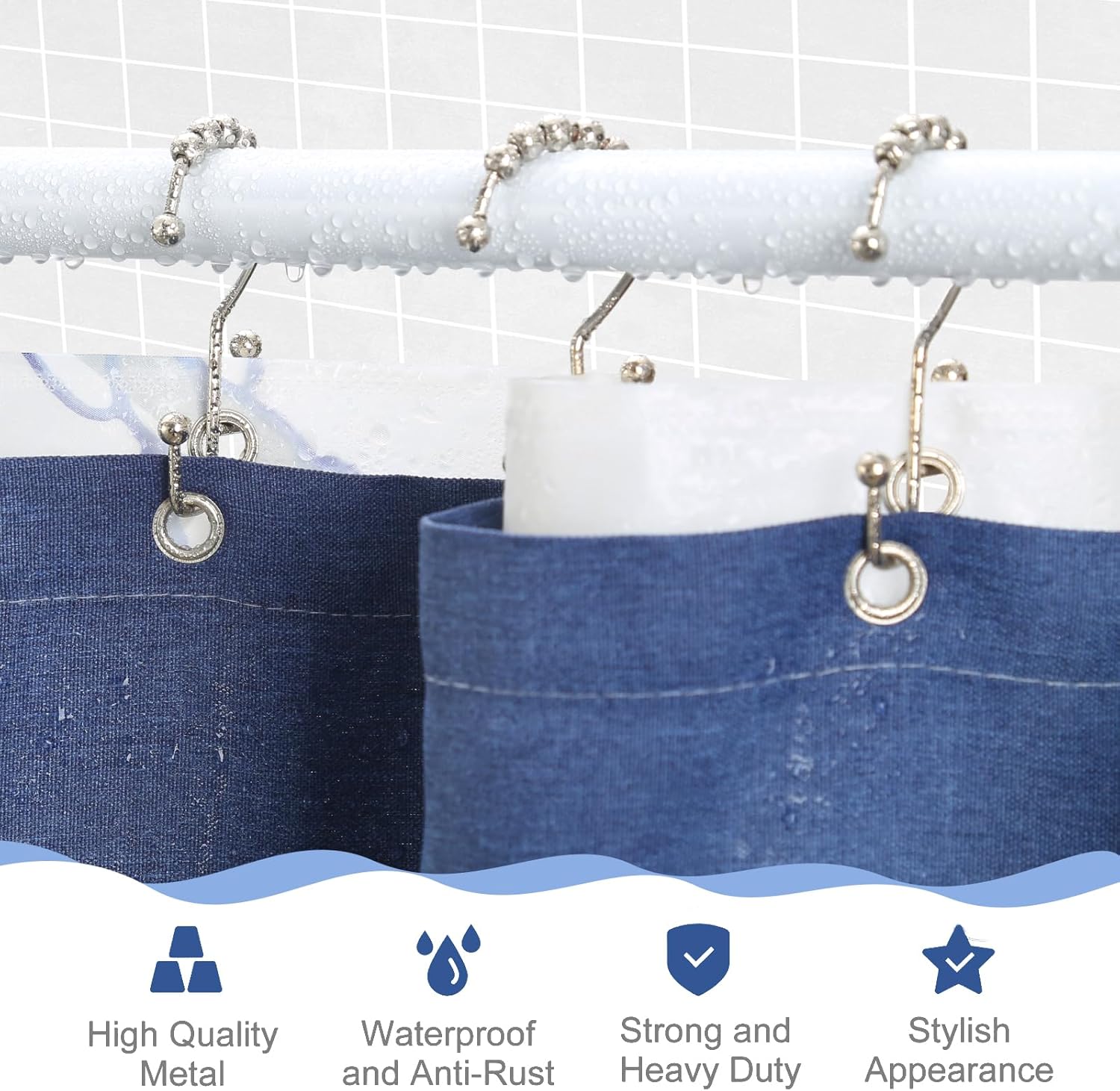 Rust-Proof Round Hook Set