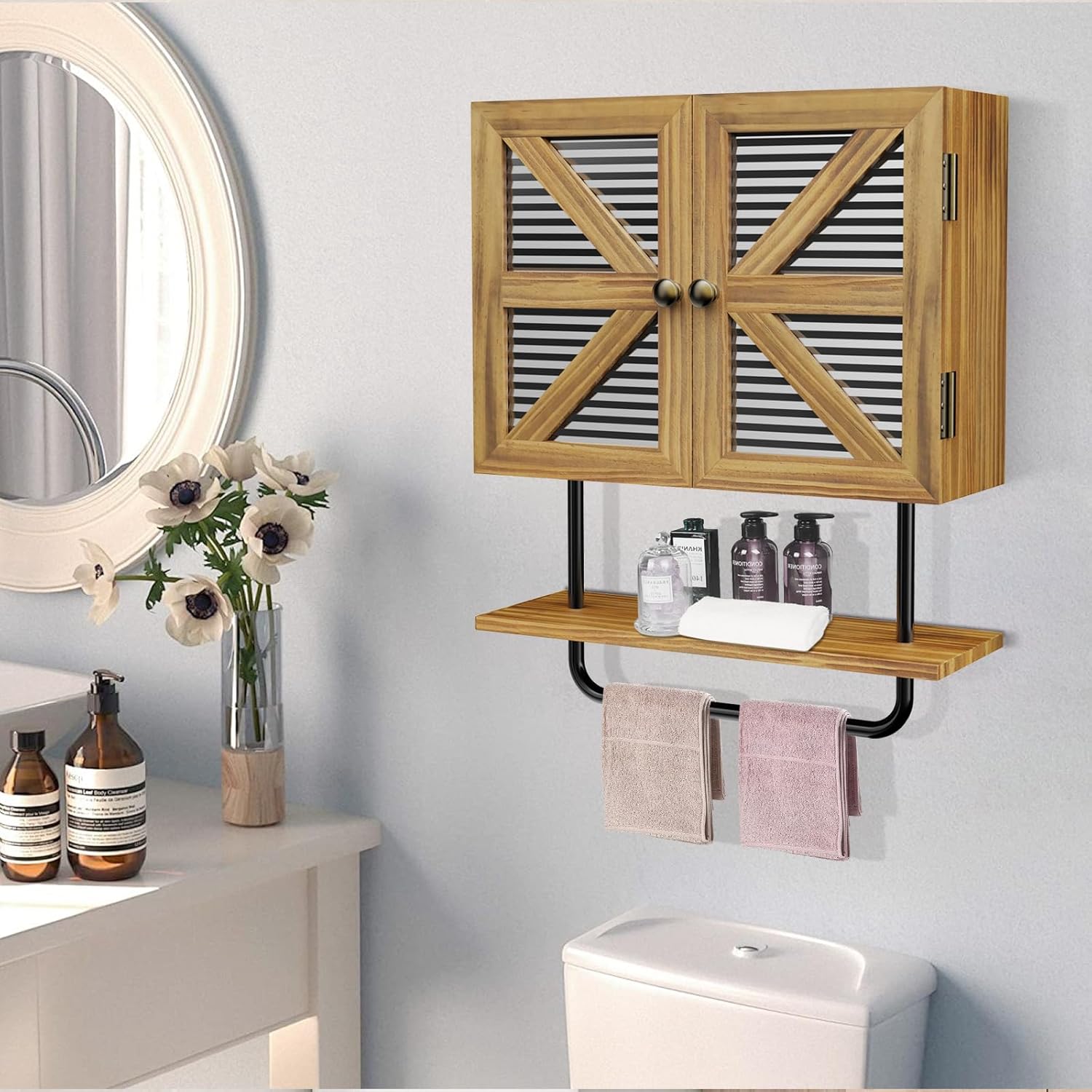 Butizone Small Bathroom Wall Cabinet