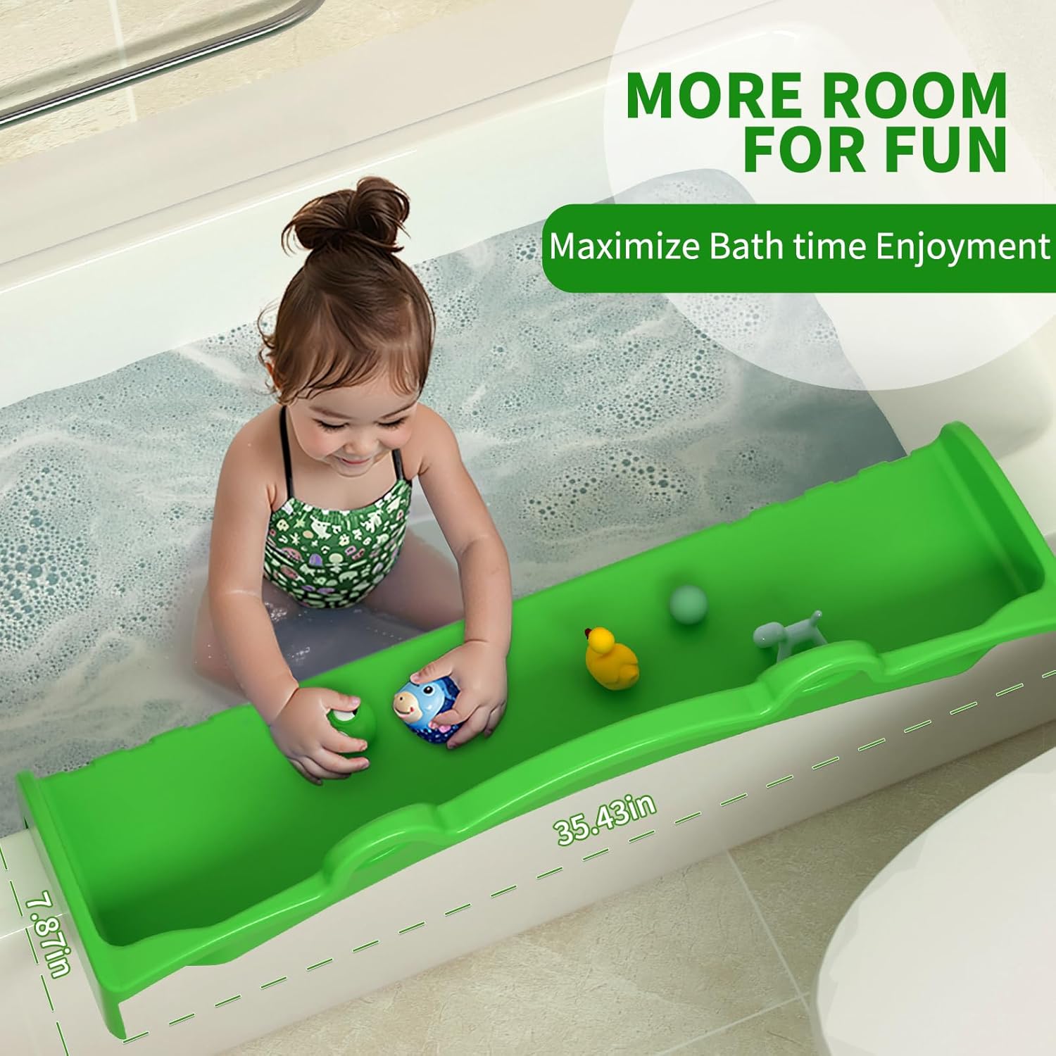 Splash Guard for Bathtubs Water Resistant Play Tray for Kids
