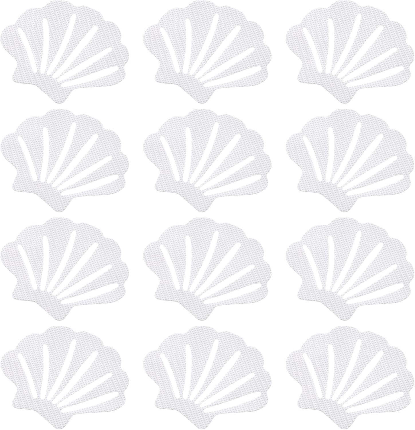 12pcs Non-Slip Bathtub Stickers Seashell Design