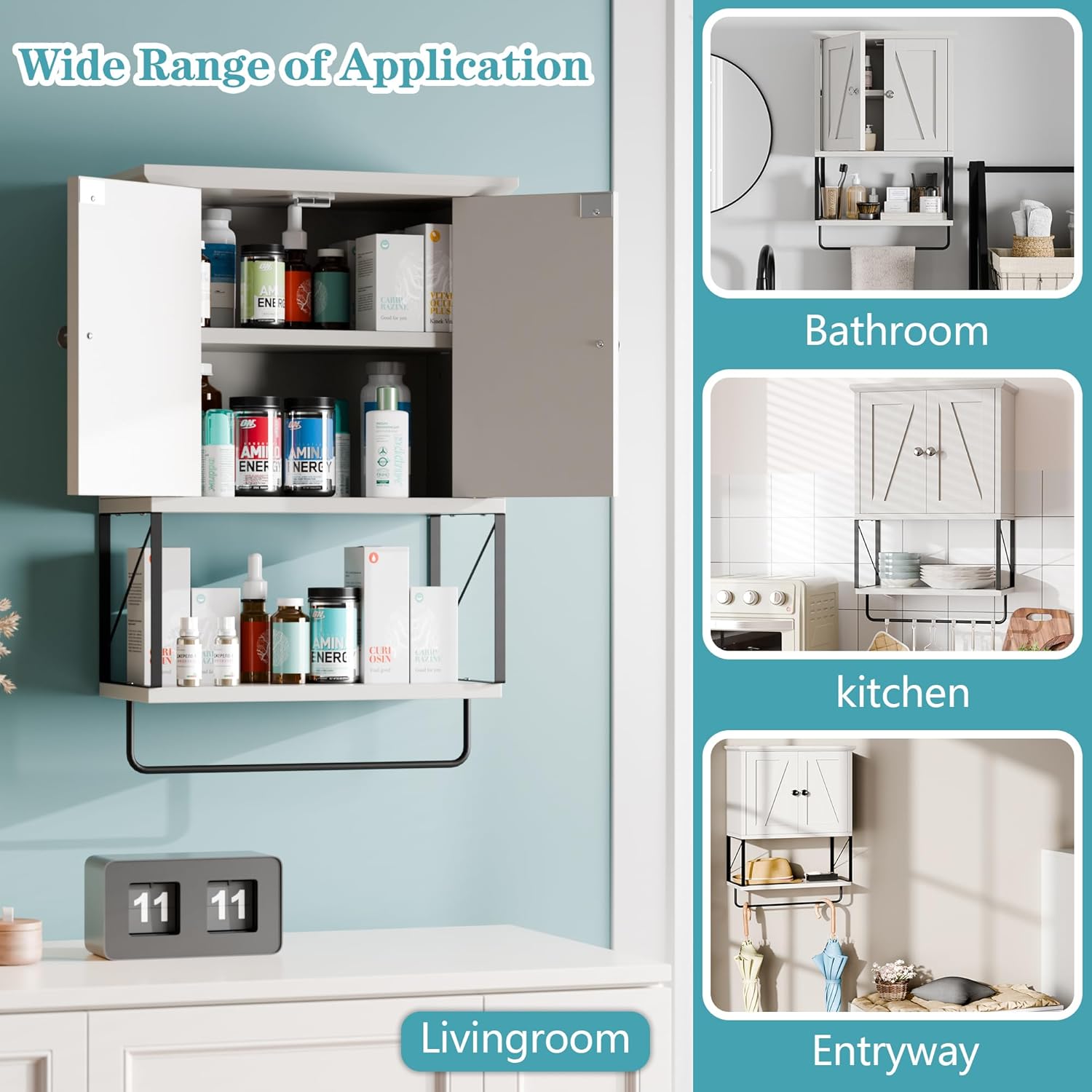 Professional Wall-Mounted Medicine Cabinet Durable Stylish for Home Use