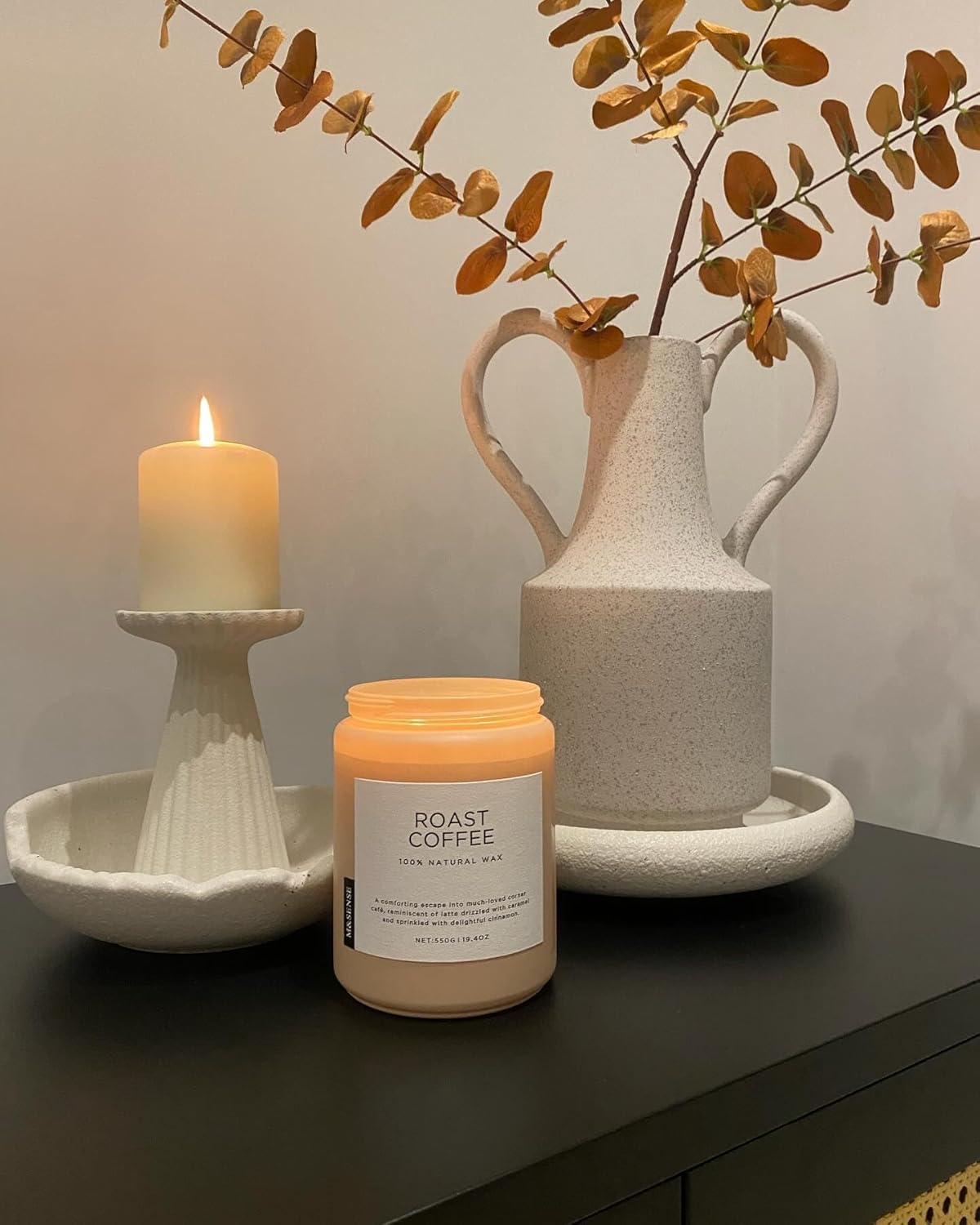 Elegant Coffee Candle 194oz Scented Strong - MSENSE