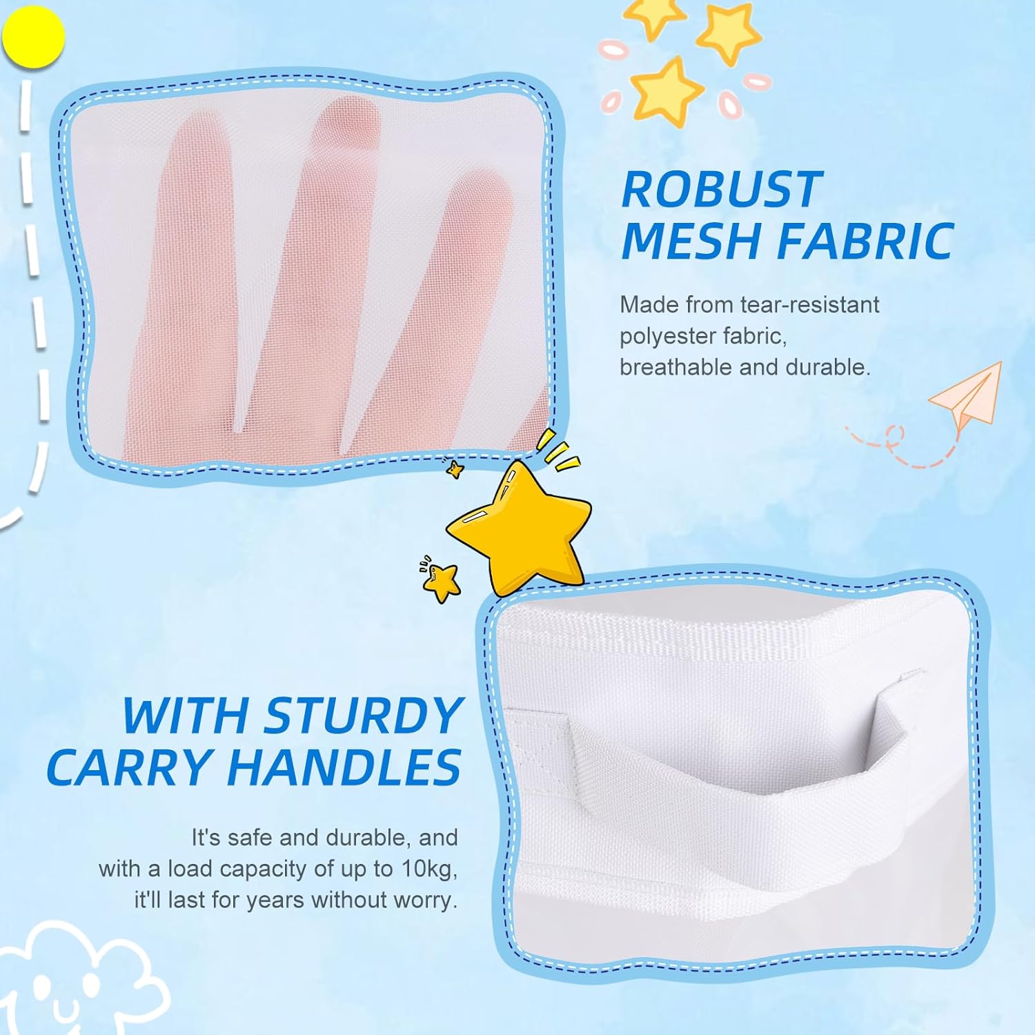 Bath Toy Storage Organizer with Dual Function