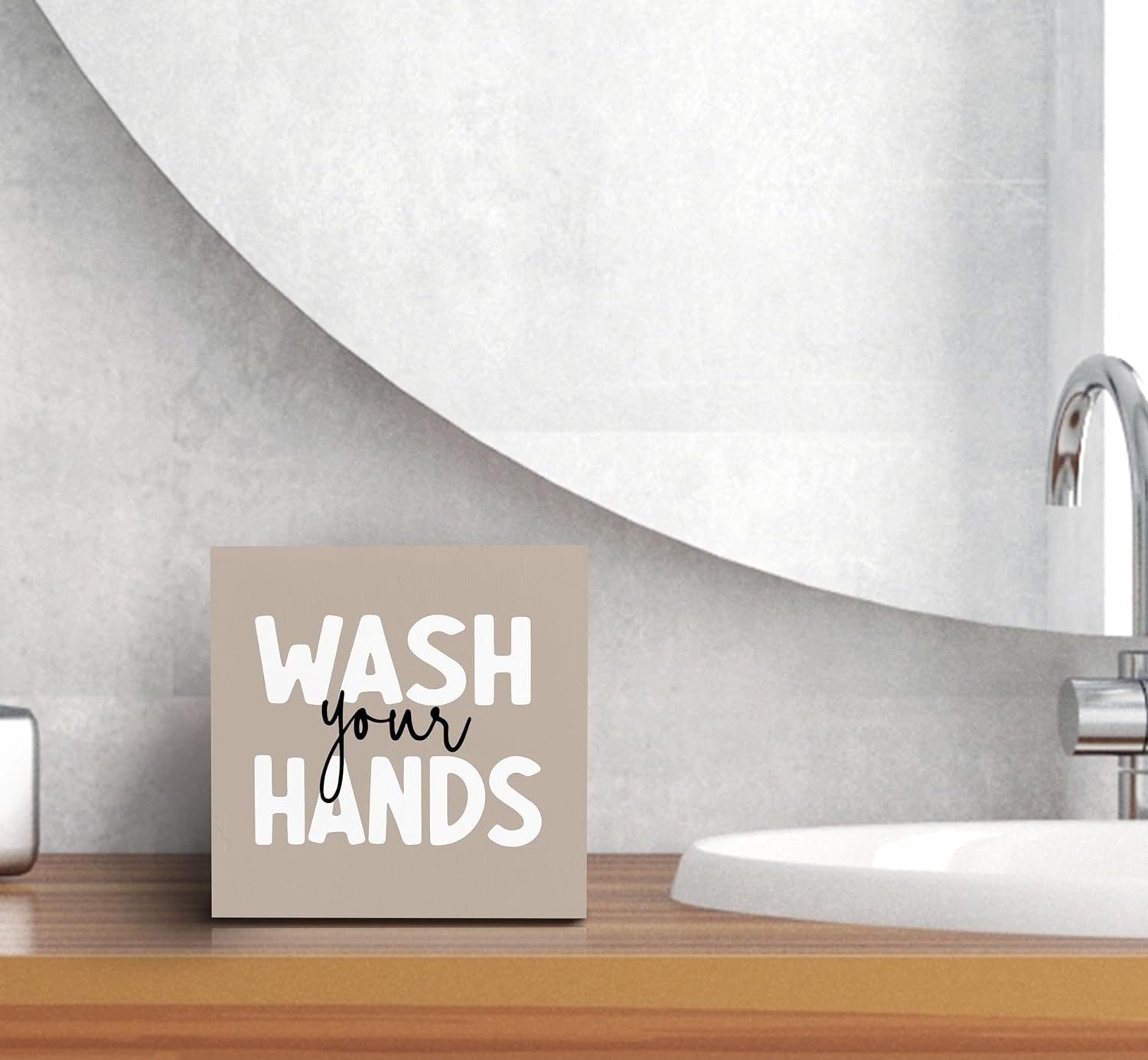 Perfect Gift for Kids Wash Your Hands Desk Sign