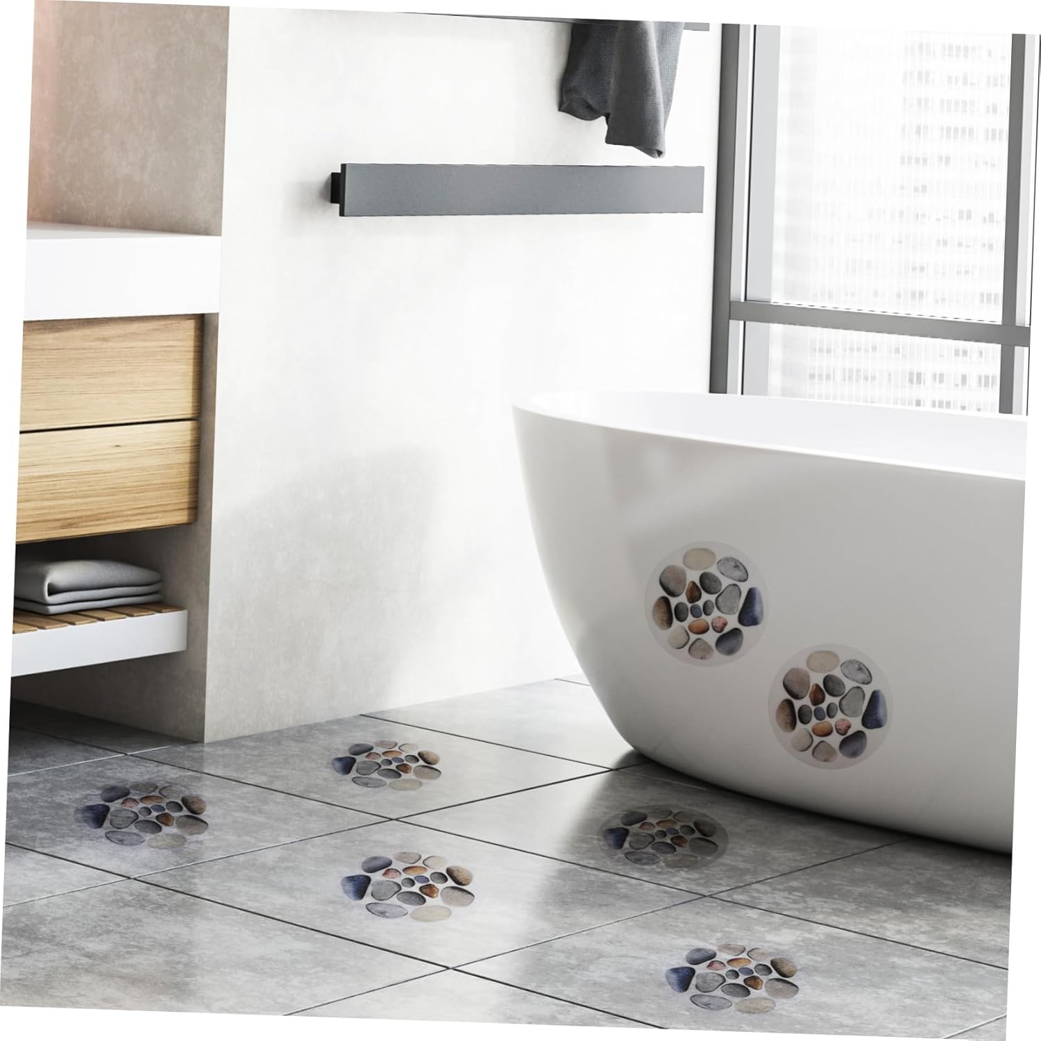 MOLUCKFU 12 Non-Slip Shower Stickers for Bathtubs Showers
