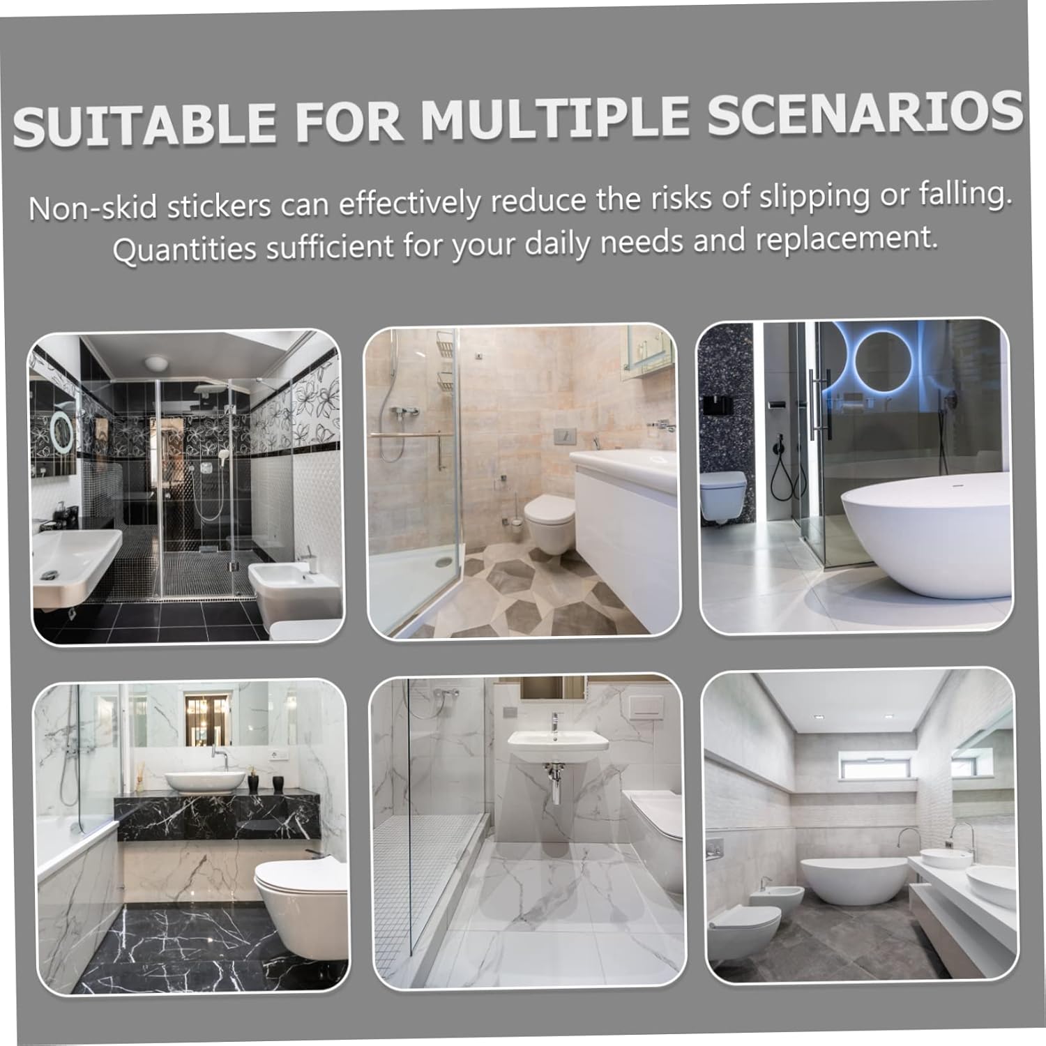 MagicLulu Nonslip bathtub stickers adhesive and durable designed for adults