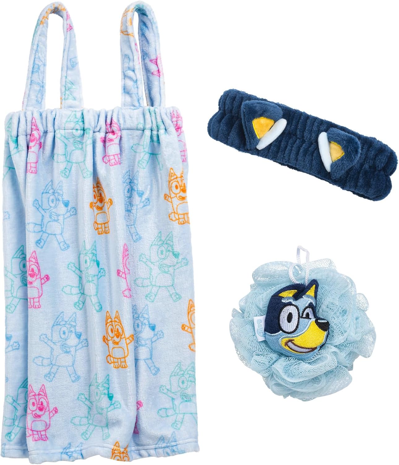 Jay Franco Bluey 3 Piece Spa Bath Set