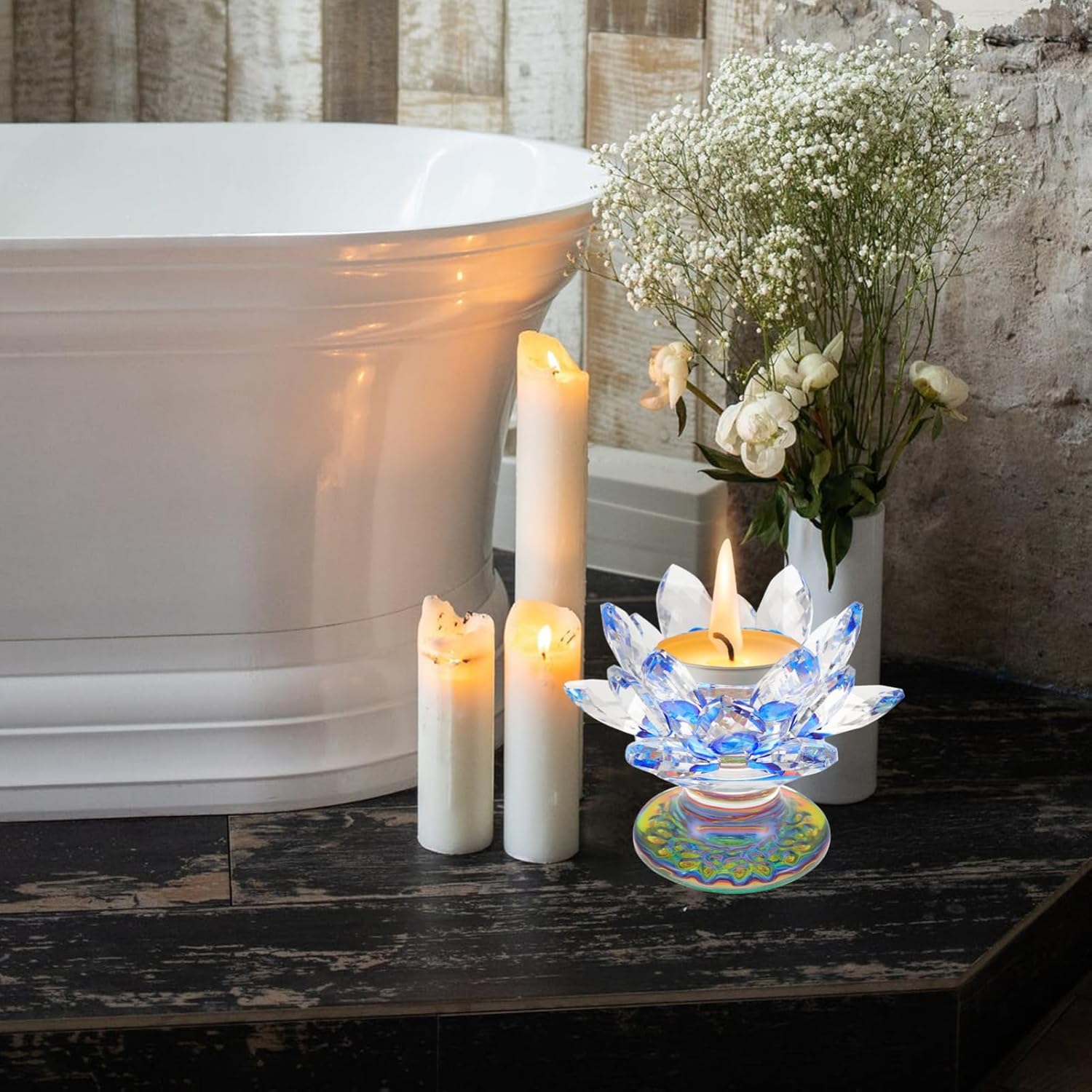 Elegant Buddhist Candle Holder