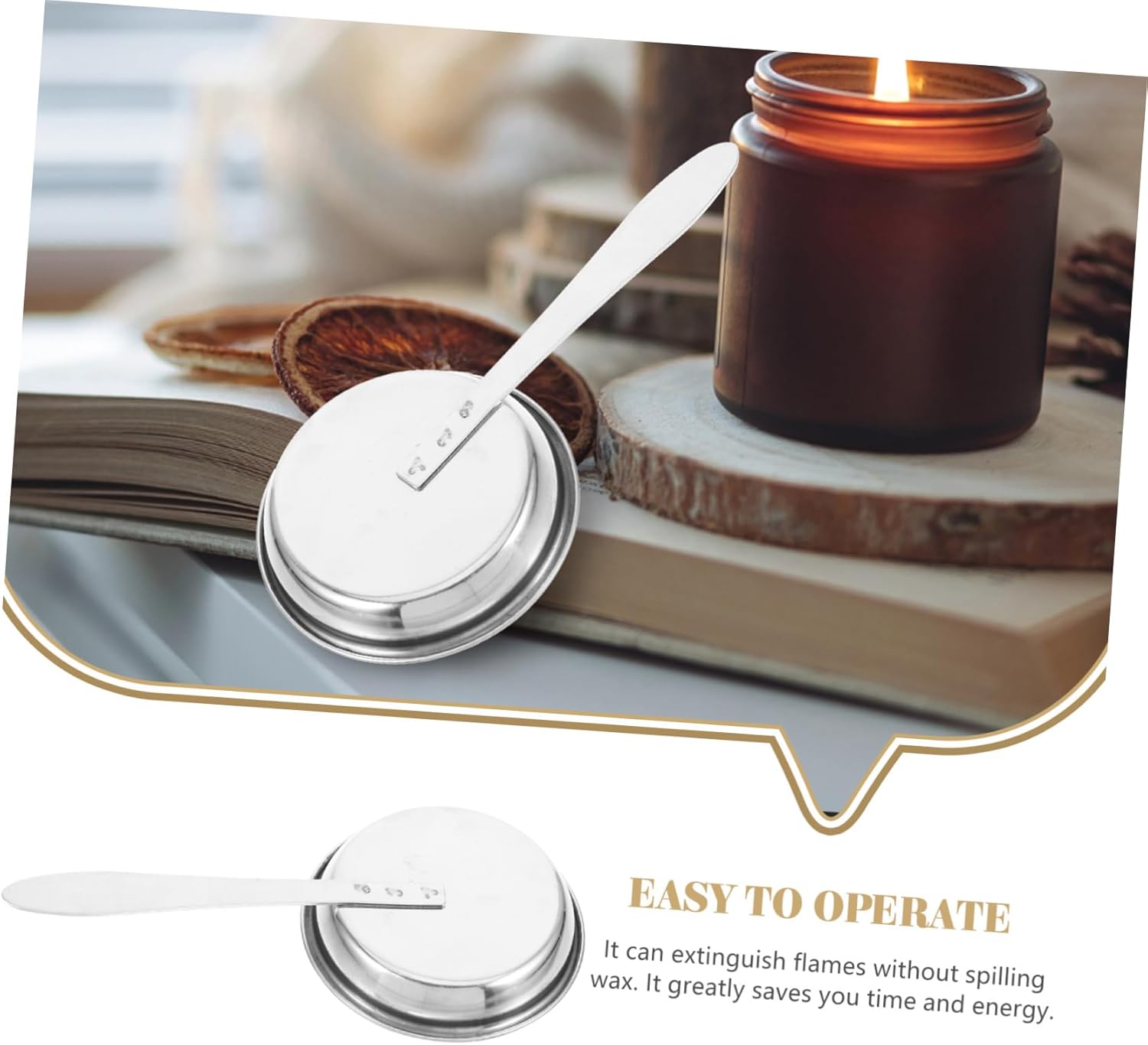 Stainless Steel Long Handle Candle Extinguisher