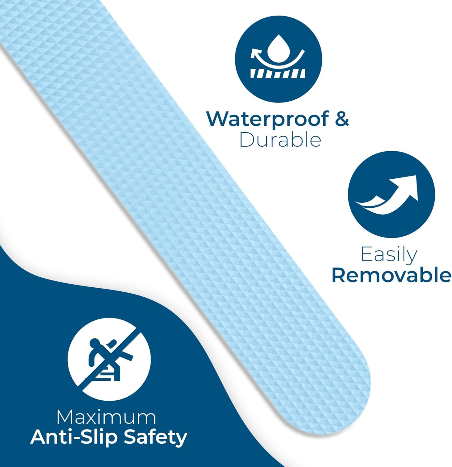 Homergy anti-slip shower stickers 24 pack slip proof bathtub shower stairs safety