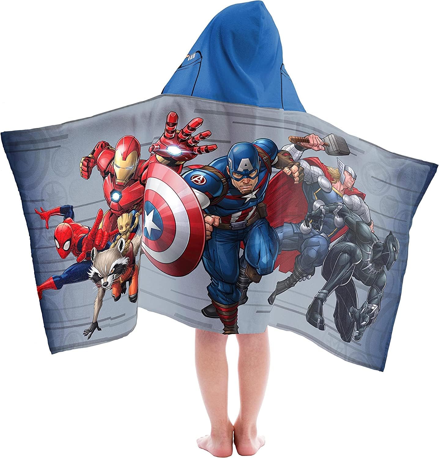 Jay Franco Marvel Avengers Hooded Bath Towel 100 Cotton
