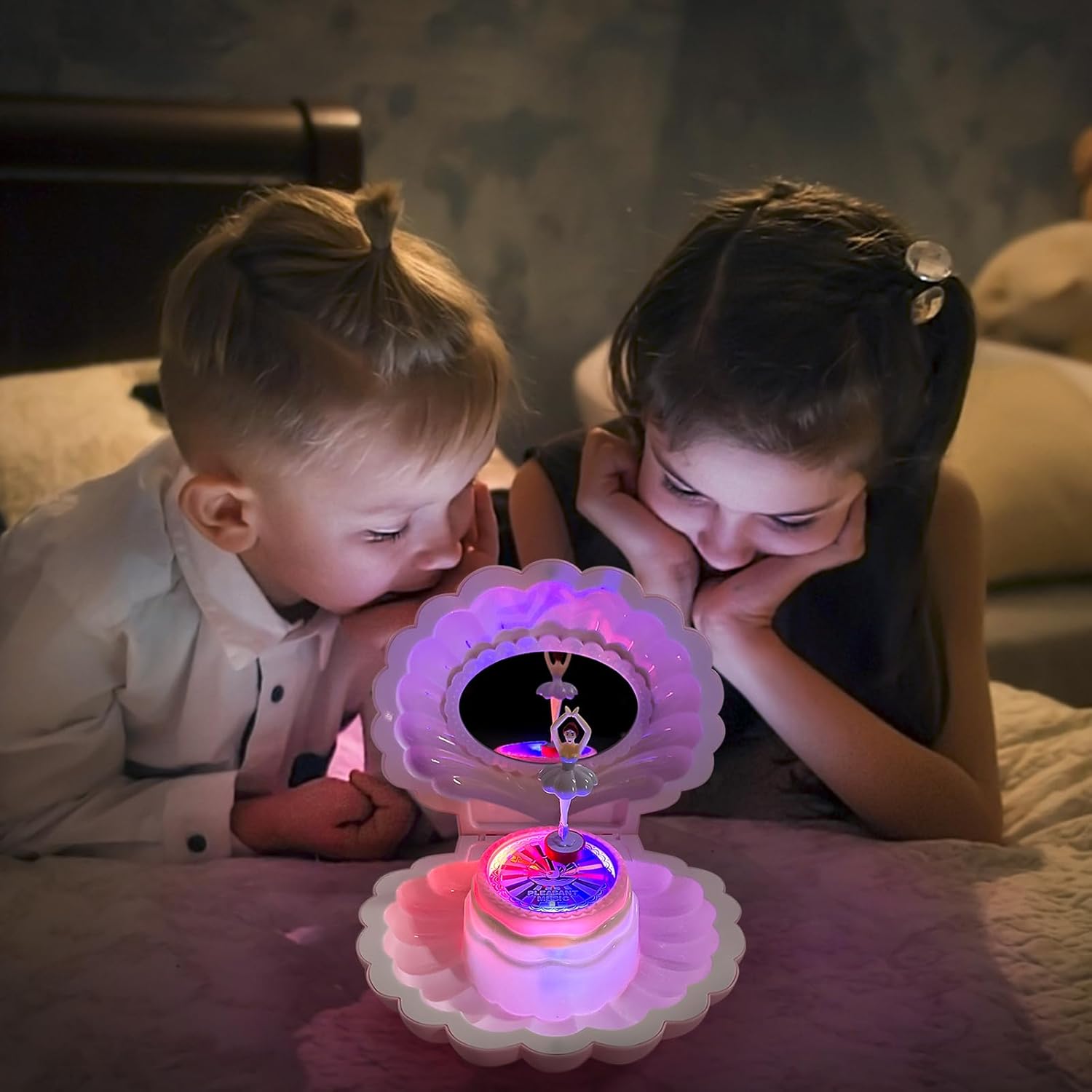 Hebaogugu Pink Jewelry Box for Girls