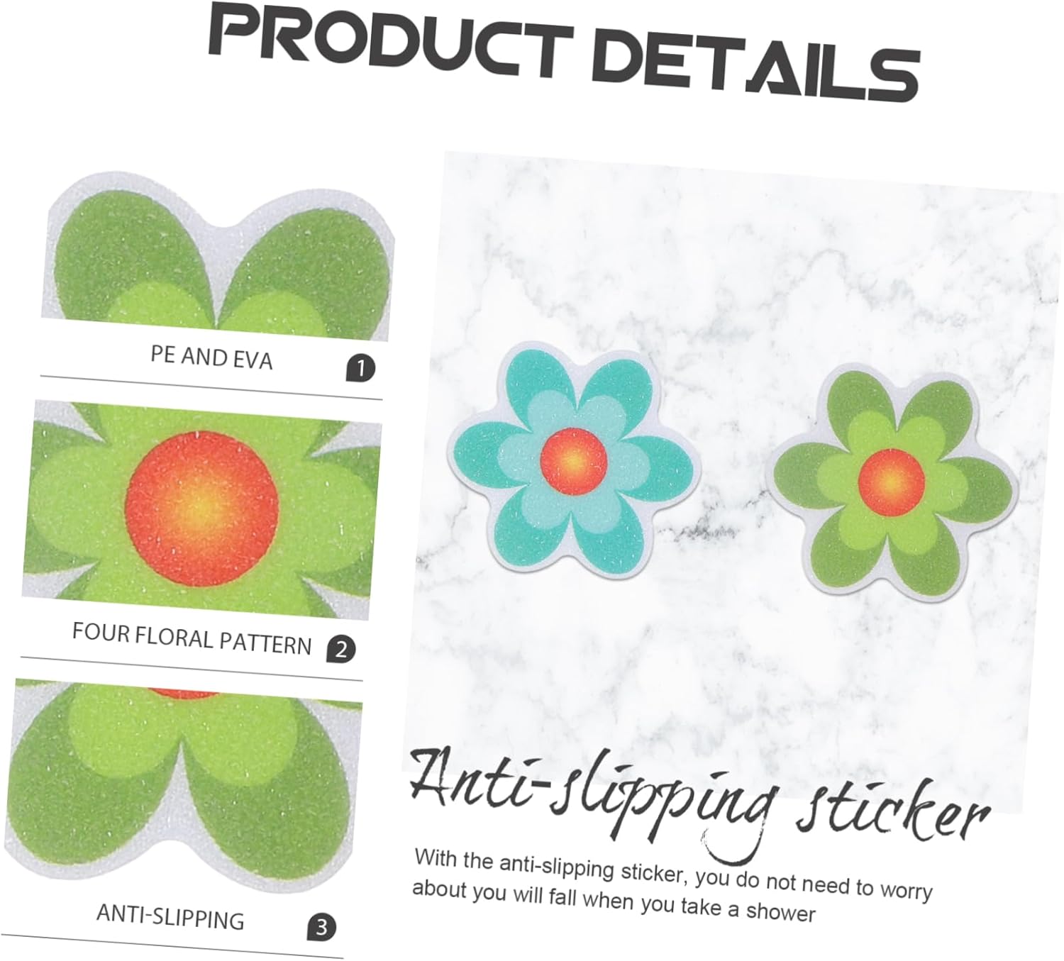 4 Pack Bathtub Sticker Set for Boys and Girls