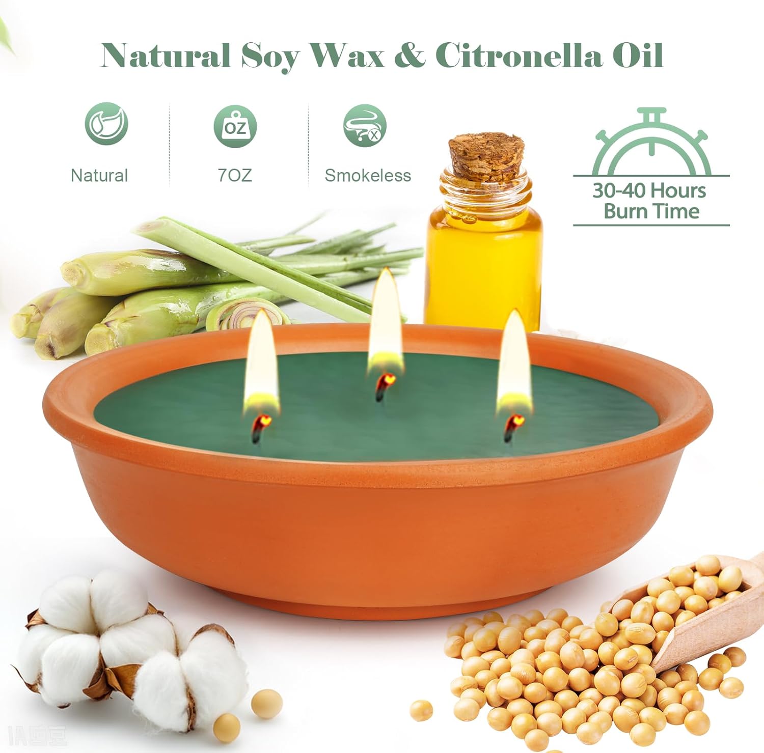 Citronella Candles Outdoor Double Pack