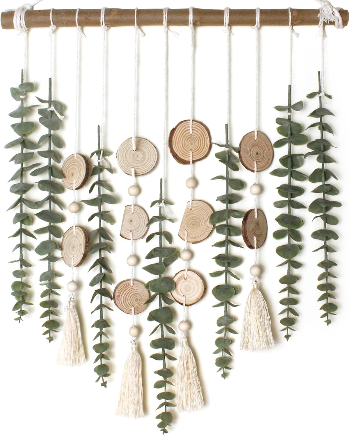 Giauma Artificial Eucalyptus Wall Decor Boho Rustic Design