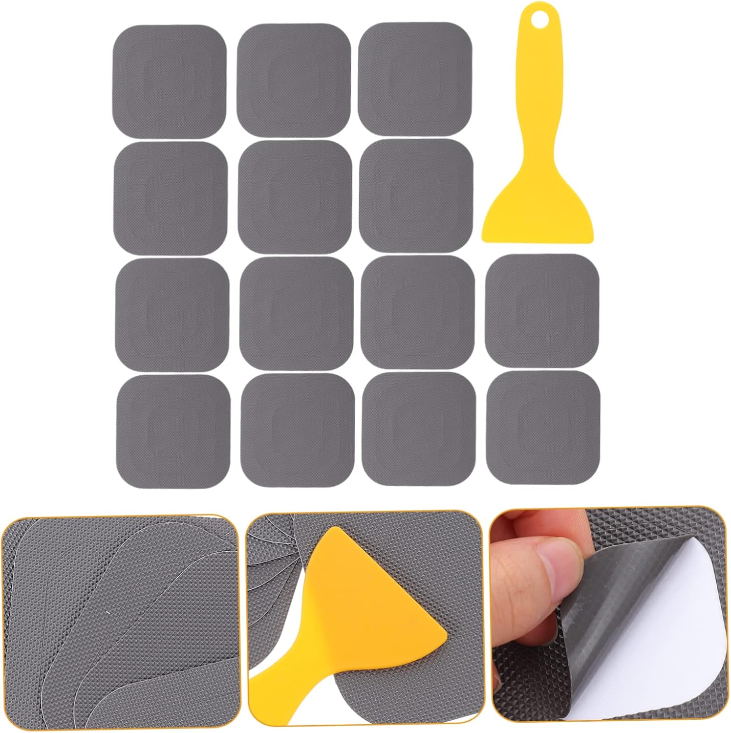 20pcs Peva Slip Stickers for Bathroom Bathtub Non-Skid Floor Decals