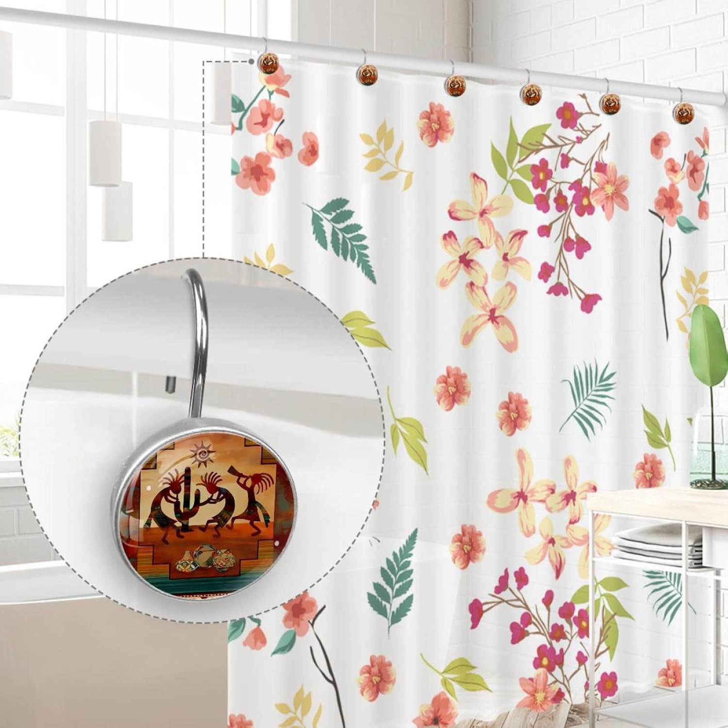 Sturdy Rust-Proof Showers Curtain Hangers