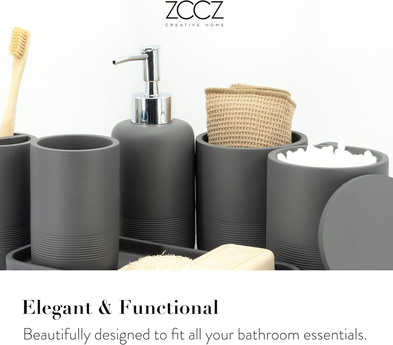 Essential Bathroom Accessories Set