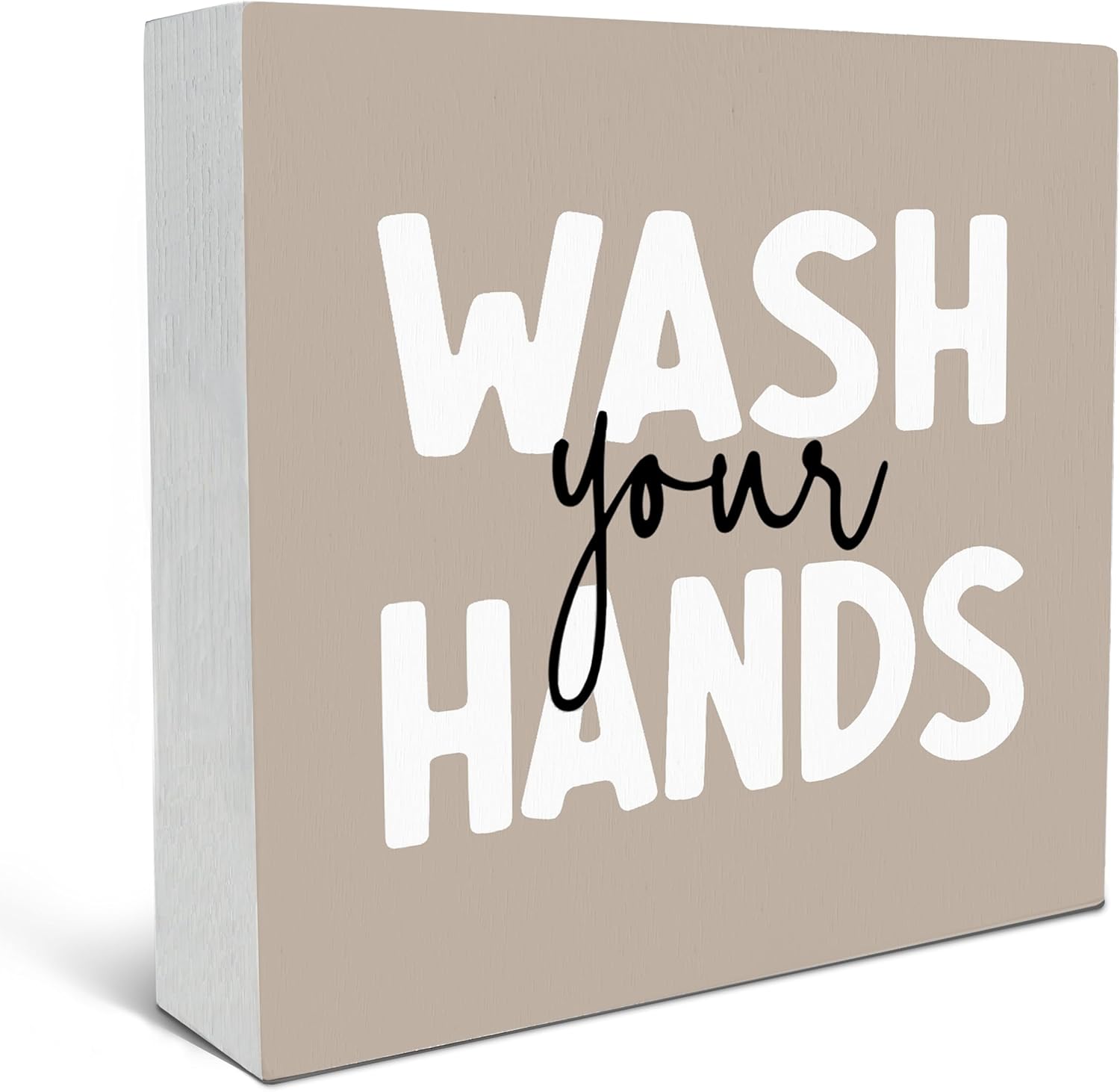 Perfect Gift for Kids Wash Your Hands Desk Sign