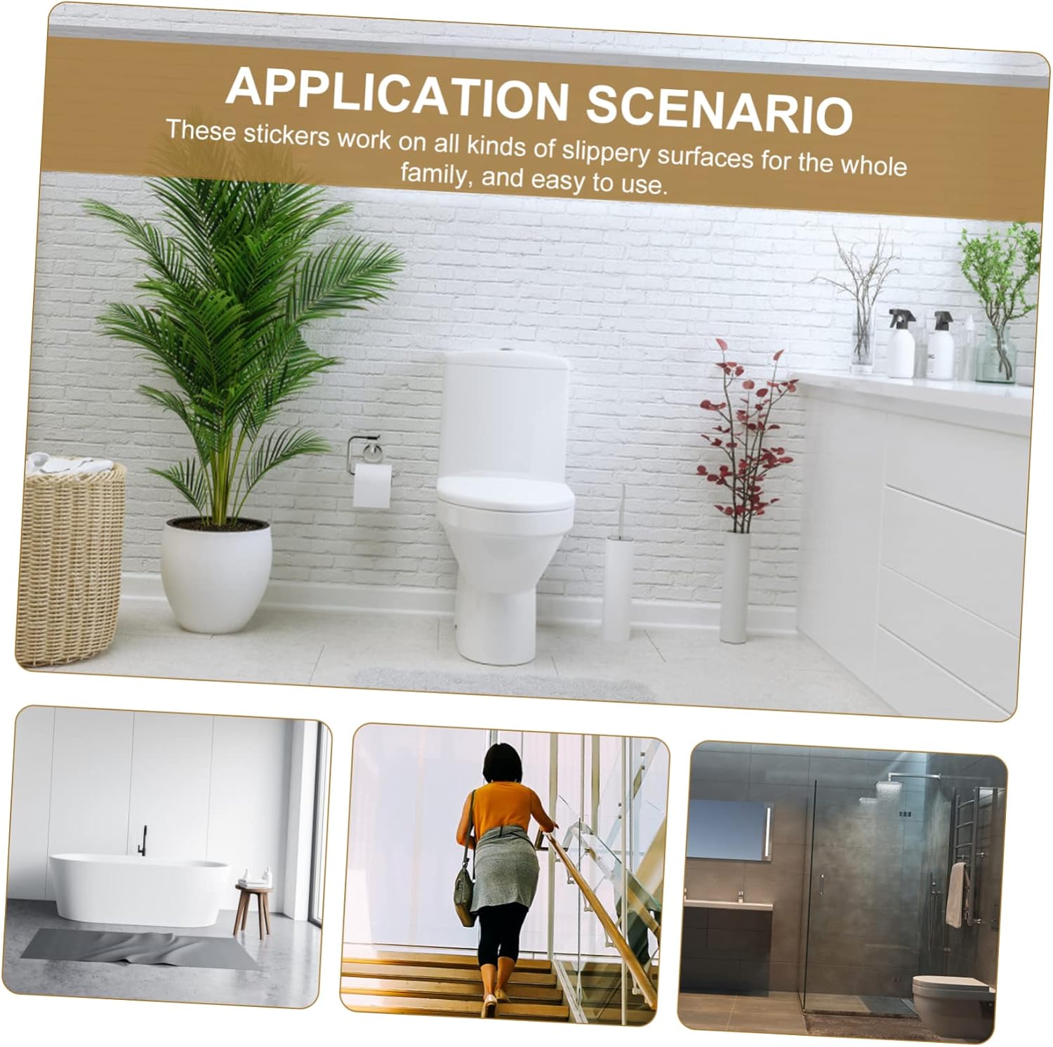Alipis Non Slip Stickers for Bathtub 12 Pack