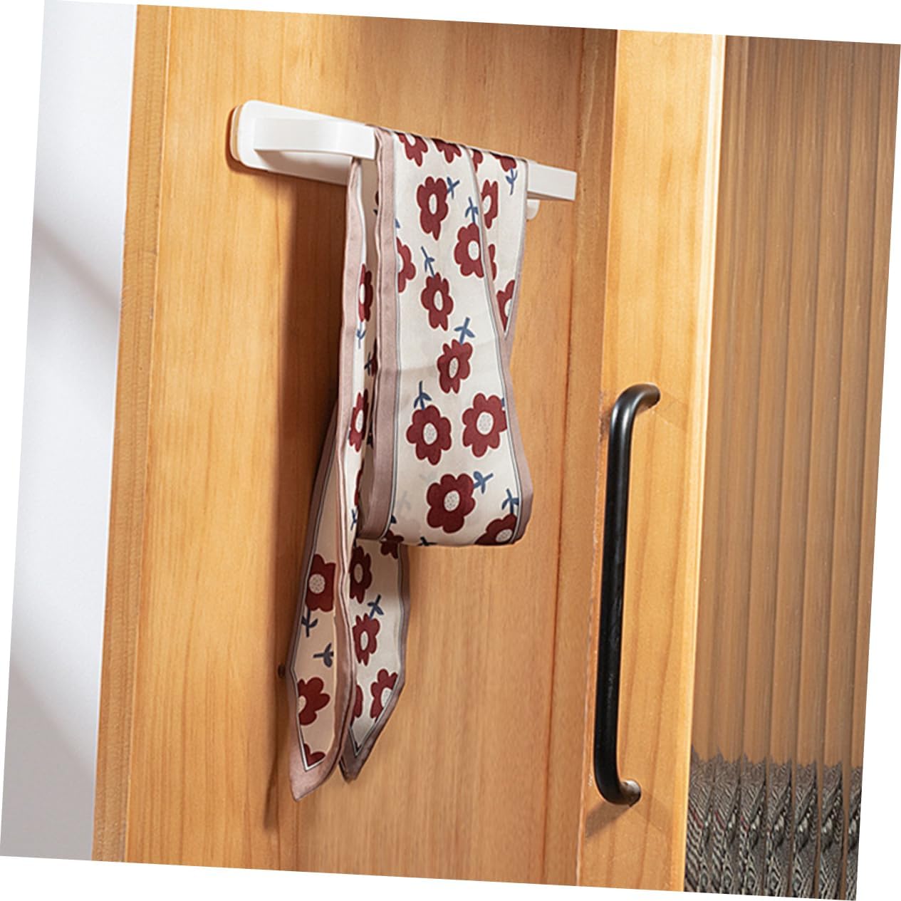 Luxshiny Adhesive Towel Holder for Bathroom Kitchen and Laundry