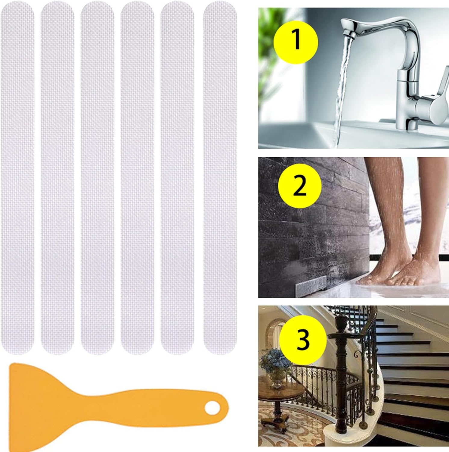 No Slip Bathtub Stickers Soft Durable for Bath Safety