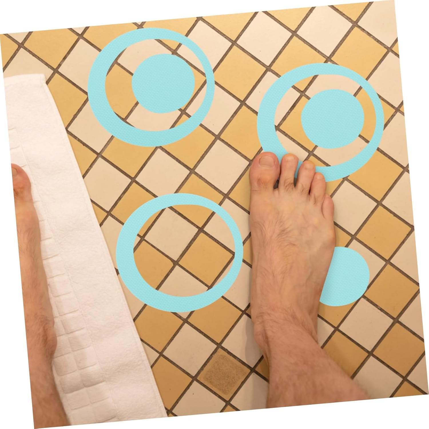 VOSAREA Peva Bathroom Stickers 40pcs - Waterproof Non-Slip - Easy Peel