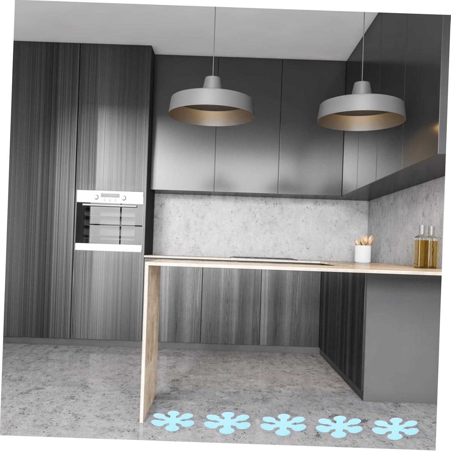 MAGICLULU 1Set Non Slip Tub Decals with Snowflake Design