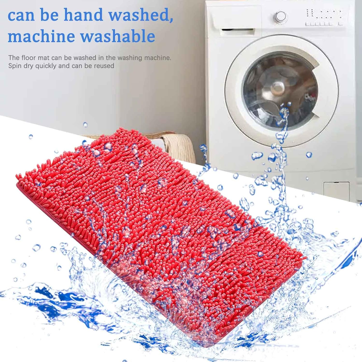 Perfect for Relaxing Pink Bathroom Rugs by KELINFONG