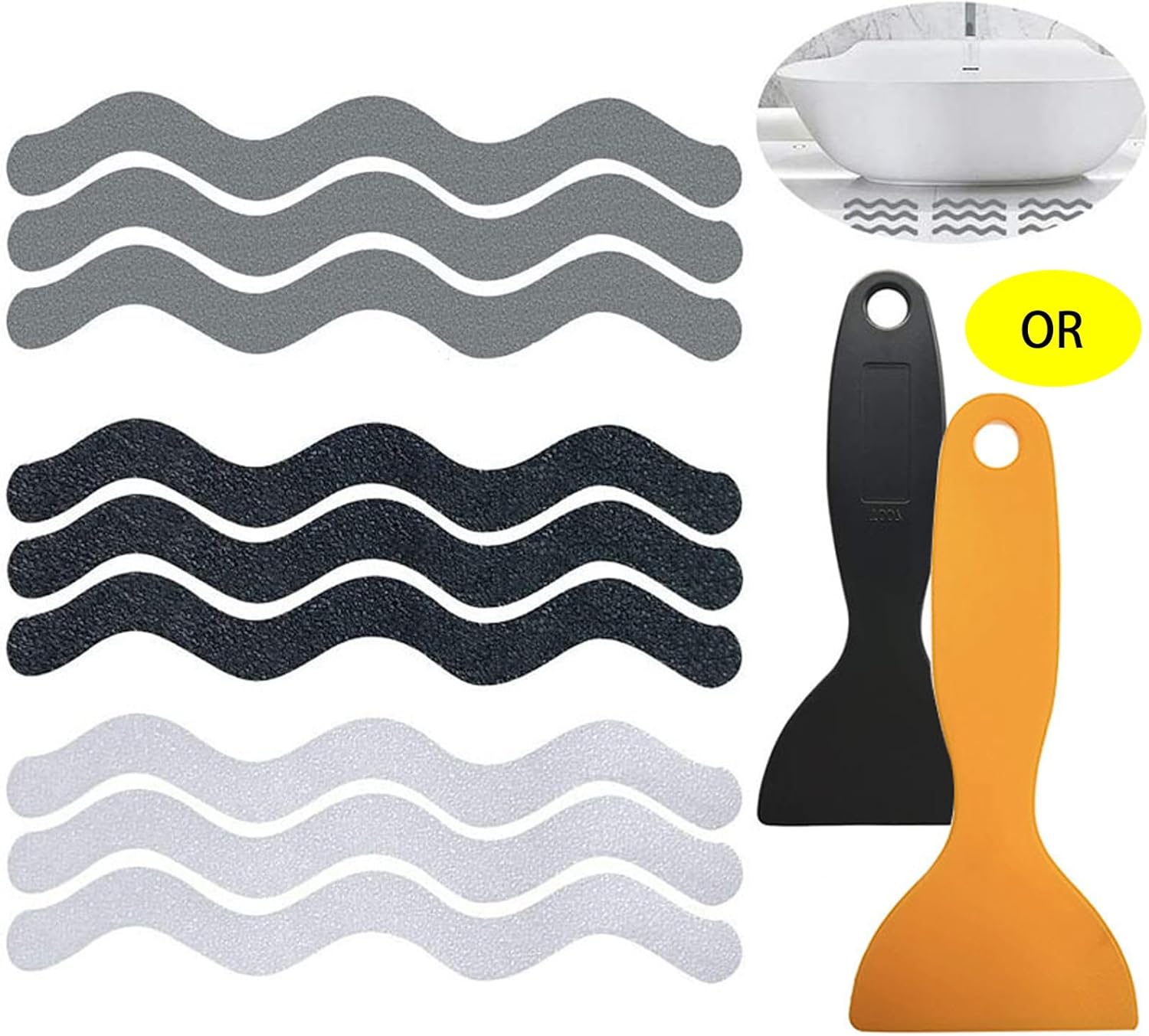 Non-Slip bathtub stickers for safe family use