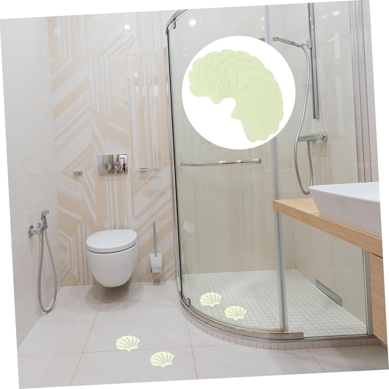 HoliBanna 30-Pack Non-Slip Bathtub Stickers