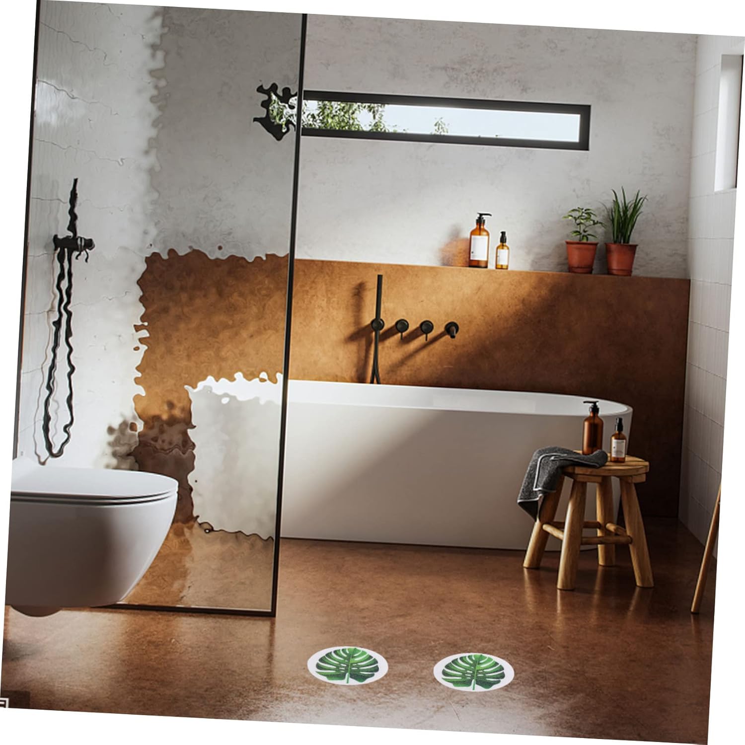Cabilock Leaf Bathtub Stickers - Safe Fun for Kids Adults